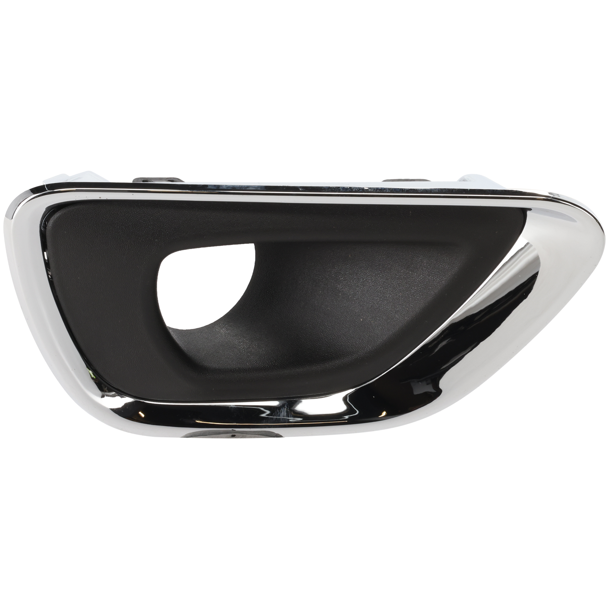 AM GRAND CHEROKEE 14-16 FRONT FOG LAMP MOLDING RH Black w Chrome Trim Laredo Limited Overland Summit Models SKU REPJ108001 Partslink CH1039147 OEM 68143078AB