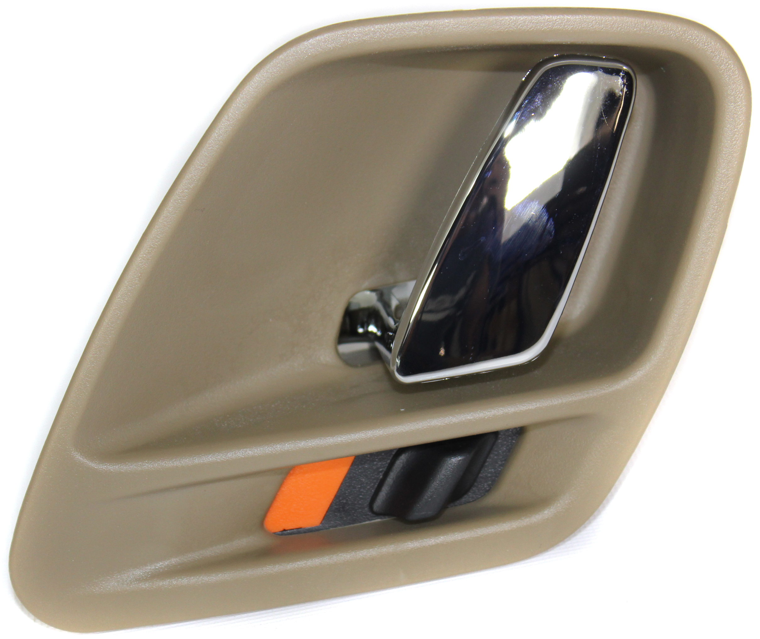 AM GRAND CHEROKEE 99-04 FRONT INTERIOR DOOR HANDLE LH Chrome Lever+Beige Sandstone Housing =REAR SKU REPJ462144 Partslink CH1352150 OEM 5FX751T5AD