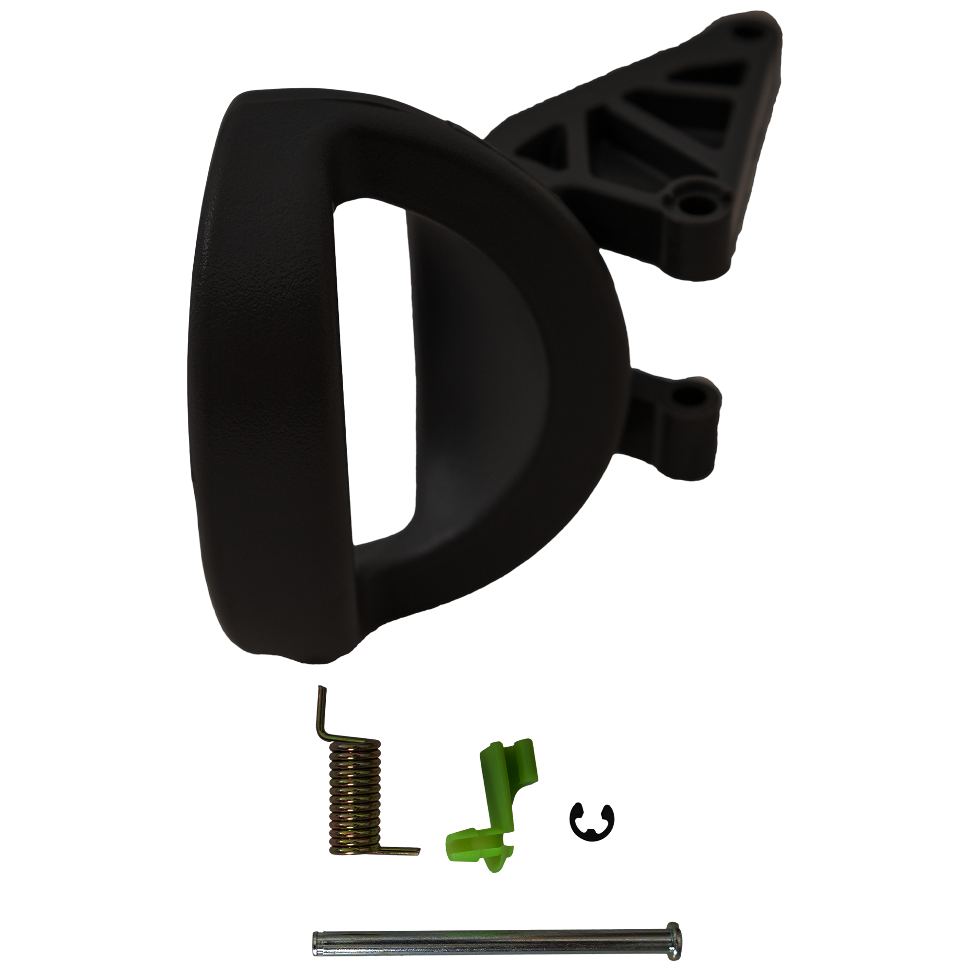 AM LIBERTY 02-07 COMMANDER 06-10 FRONT INTERIOR DOOR HANDLE LH Slate Gray Blk Lvr Only+Spring+Pin =RR SKU REPJ462190