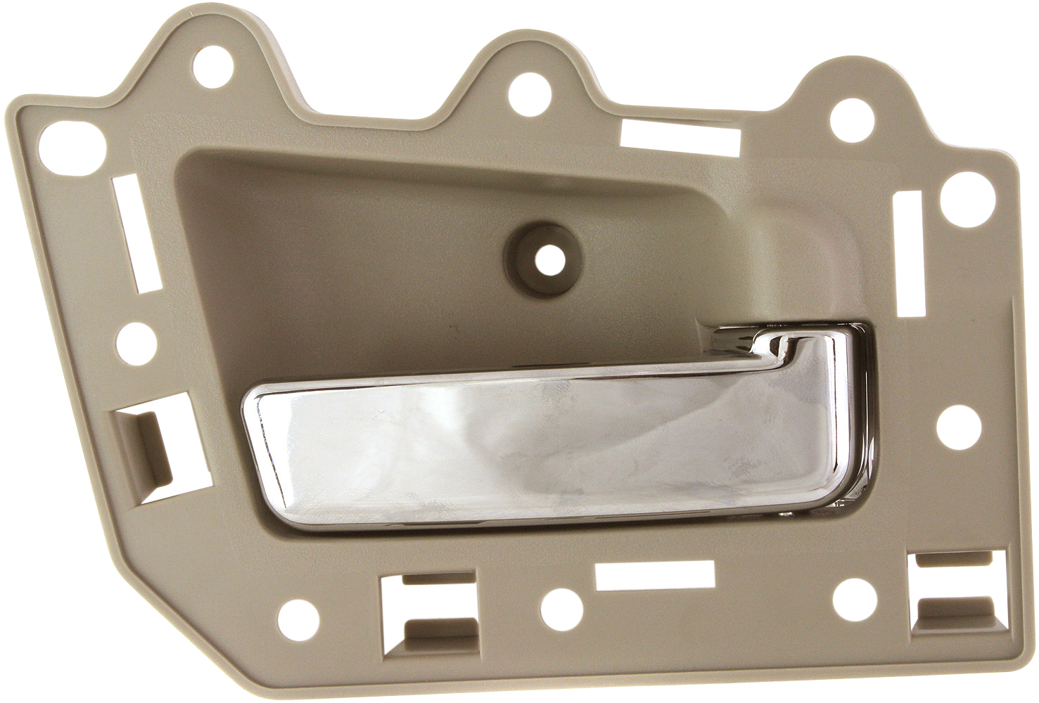 AM GRAND CHEROKEE 05-10 REAR INTERIOR DOOR HANDLE RH Chrome Lever+Beige Housing Plastic SKU REPJ491311 OEM Performance