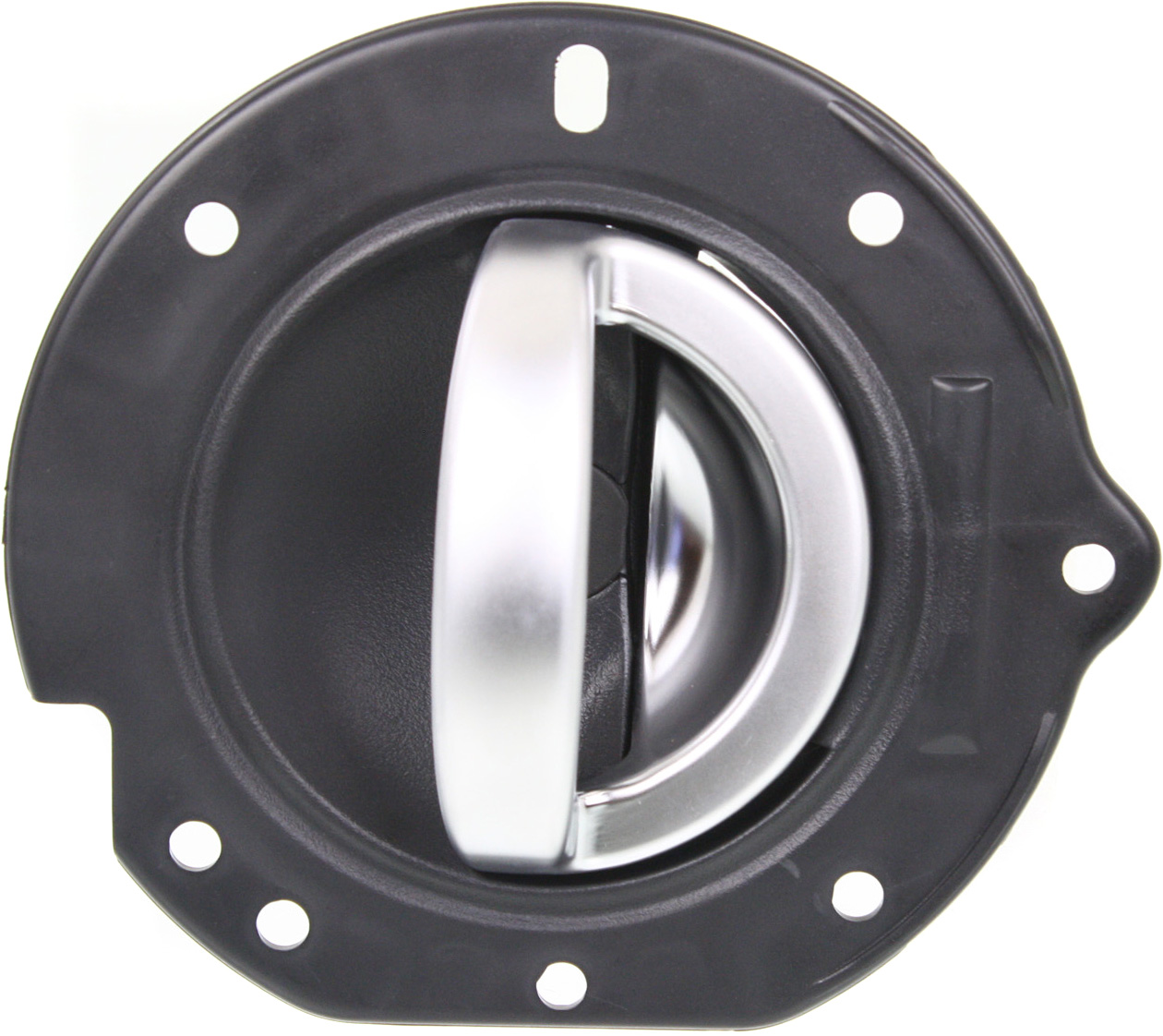 AM LIBERTY 02-07 REAR INTERIOR DOOR HANDLE LH Black Housing w Satin Chrome Handle Plastic SKU REPJ491336