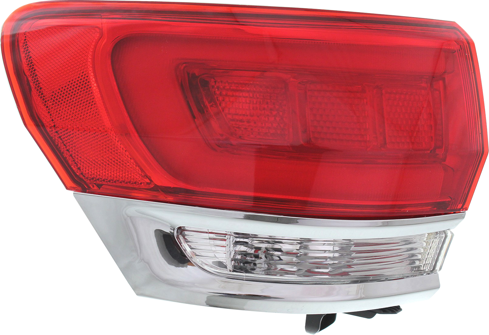 AM GRAND CHEROKEE 14-21 GRAND CHEROKEE WK 22-22 TAIL LAMP LH Outer Assembly Halogen Exc. SRT Trailhawk Trackhawk Models w Chrome Trim w o Platinum Insert CAPA SKU REPJ730150Q Partslink CH2804106C OEM 68110017AG