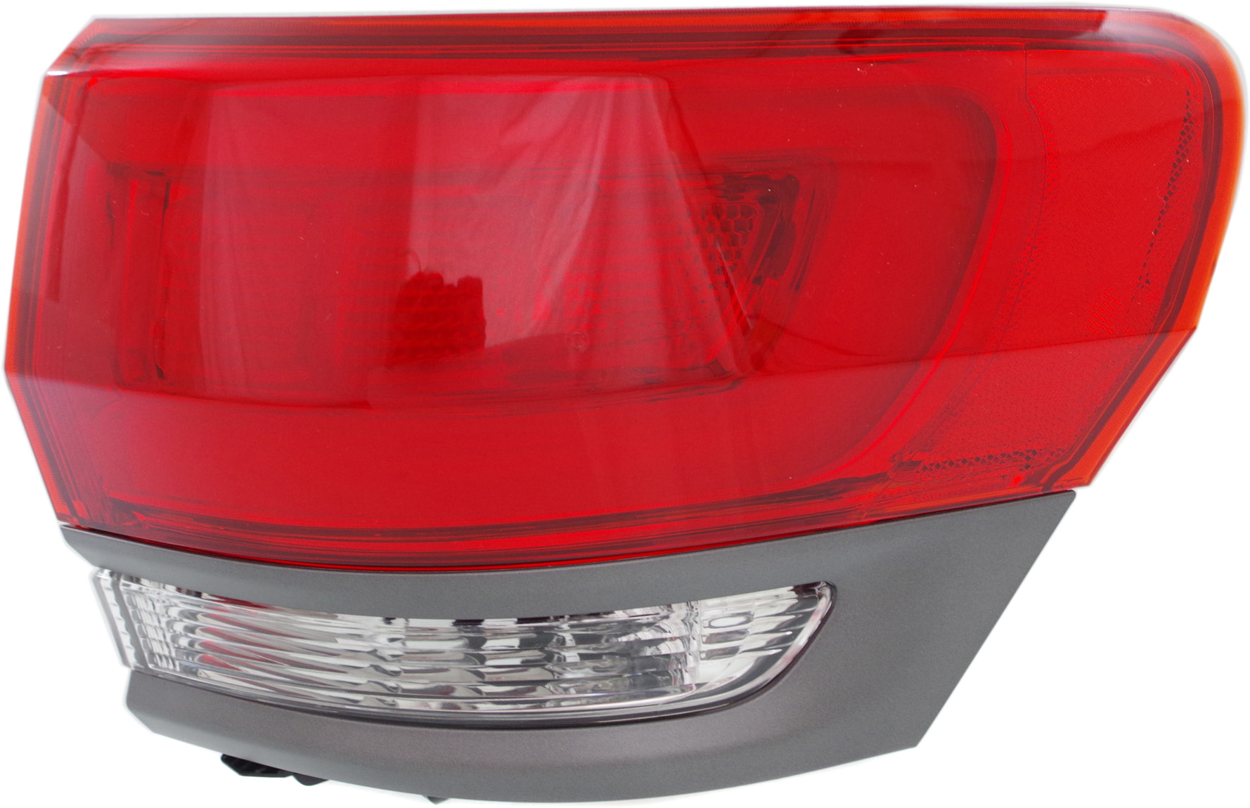 AM GRAND CHEROKEE 14-21 GRAND CHEROKEE WK 22-22 TAIL LAMP RH Outer Assembly Halogen Exc. SRT Trailhawk Trackhawk Models w Gray Trim w Platinum Insert CAPA SKU REPJ730161Q Partslink CH2805110C OEM 68236104AC