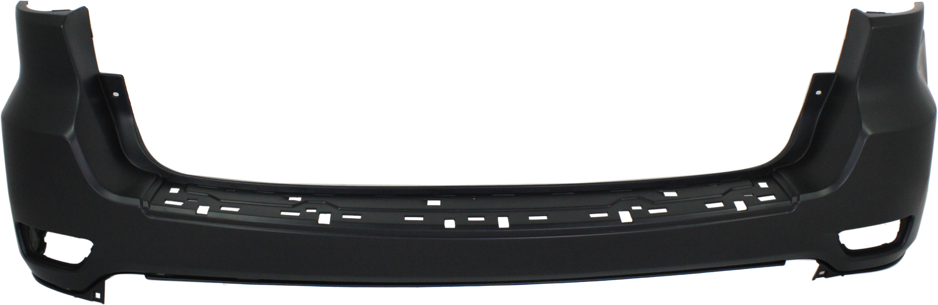 AM GRAND CHEROKEE WK 11-22 REAR BUMPER COVER Upper Prmd w o Parking Aid Sensor Holes w o Park Assist Sensor Holes w o BSD Exc. SRT Summit Trailhawk Trackhawk Models SKU REPJ760115P Partslink CH1100952 OEM 1VQ65TZZAA