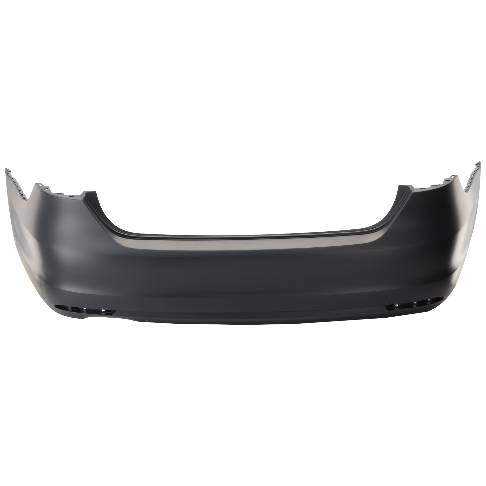 AM JETTA 11-14 REAR BUMPER COVER Prmd w o Park Assist Snsr Holes Exc. Hybrid GLI Models Sedan SKU REPJ760117P Partslink VW1100186 OEM 5C6807418AGRU