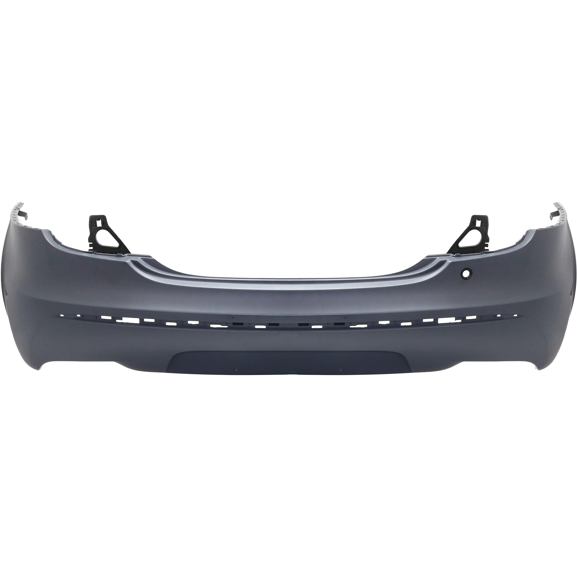 AM XJ 11-15 REAR BUMPER COVER Primed w o Parking Aid Sensor Holes SKU REPJ760141P Partslink JA1100131 OEM C2D5372XXX