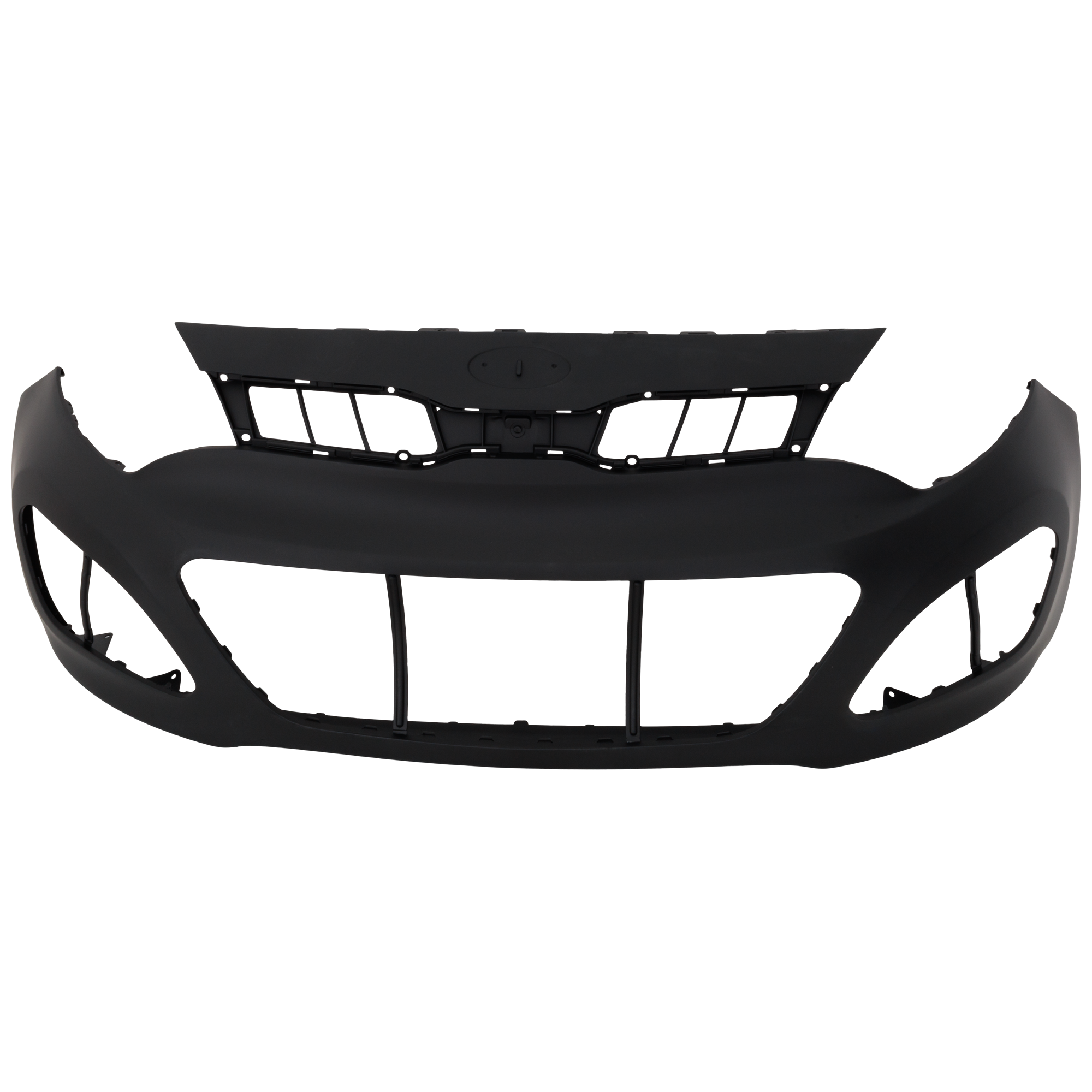 AM RIO 12-15 FRONT BUMPER COVER Primed Hatchback CAPA SKU REPK010331PQ Partslink KI1000158C OEM 865111W200