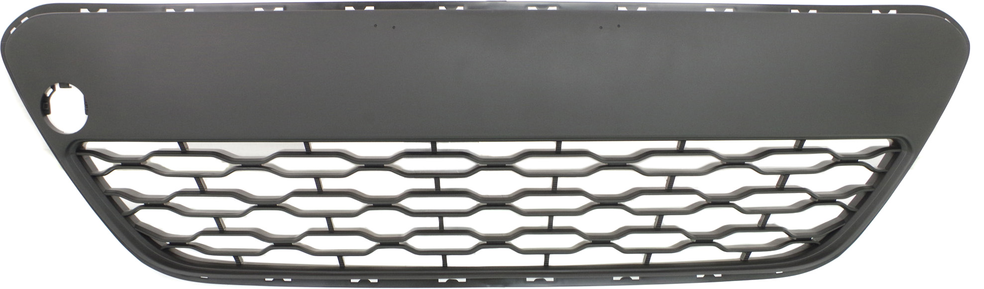 AM RIO 12-15 FRONT BUMPER GRILLE Center Lower Textured Gray Plastic Hatchback CAPA SKU REPK015313Q Partslink KI1036118C OEM 865611W210