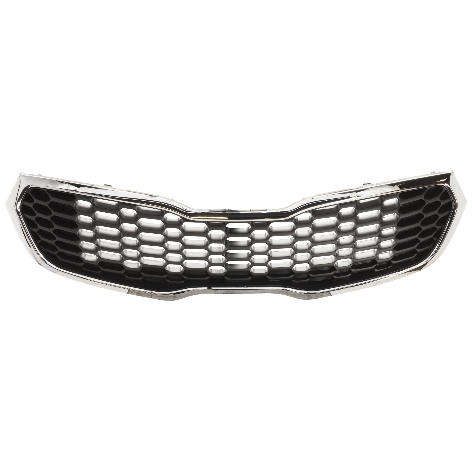 AM FORTE FORTE5-14-16 GRILLE Chrome Shell w Gray Insert Forte5 EX LX Models CAPA SKU REPK070130Q Partslink KI1200156C OEM 86350A7500