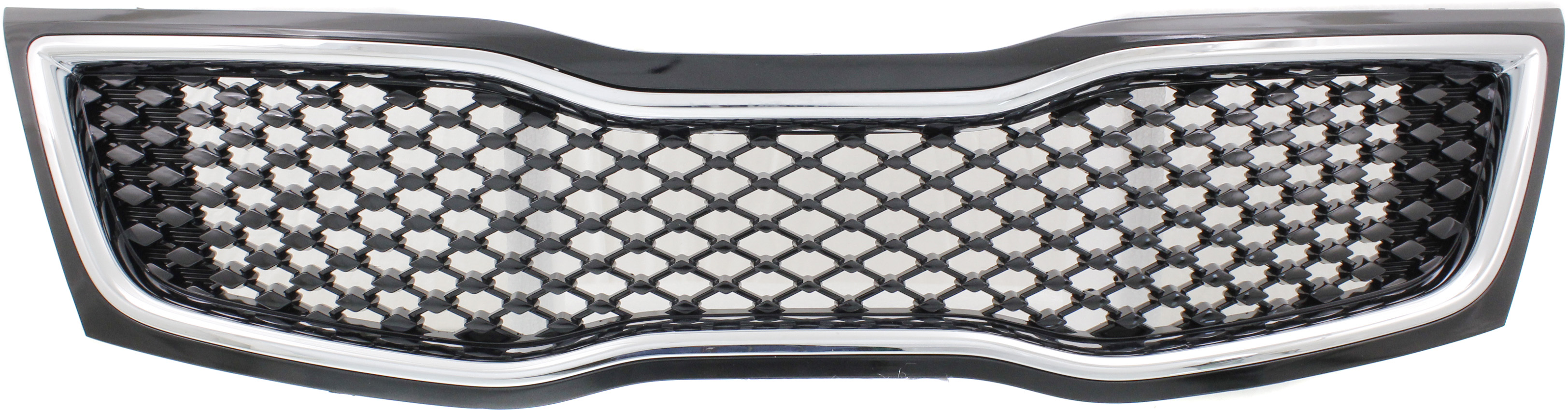 AM OPTIMA 14-15 GRILLE Black Shell and Insert w Chrome Molding Exc. LX Hybrid Models USA Built Vehicle CAPA SKU REPK070132Q Partslink KI1200161C OEM 863504C700
