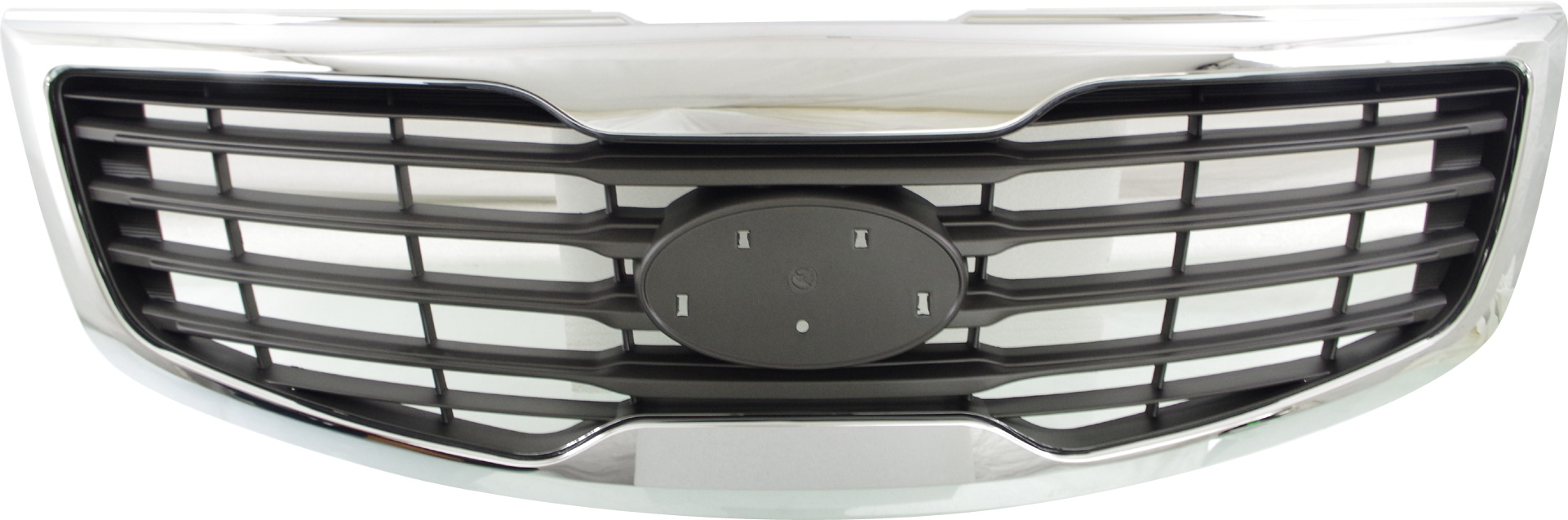 AM SPORTAGE 13-13 GRILLE Chrome Shell Painted Gray Insert w Chrome Mldg 2.4L Eng SKU REPK070133 Partslink KI1200164 OEM 863503W030