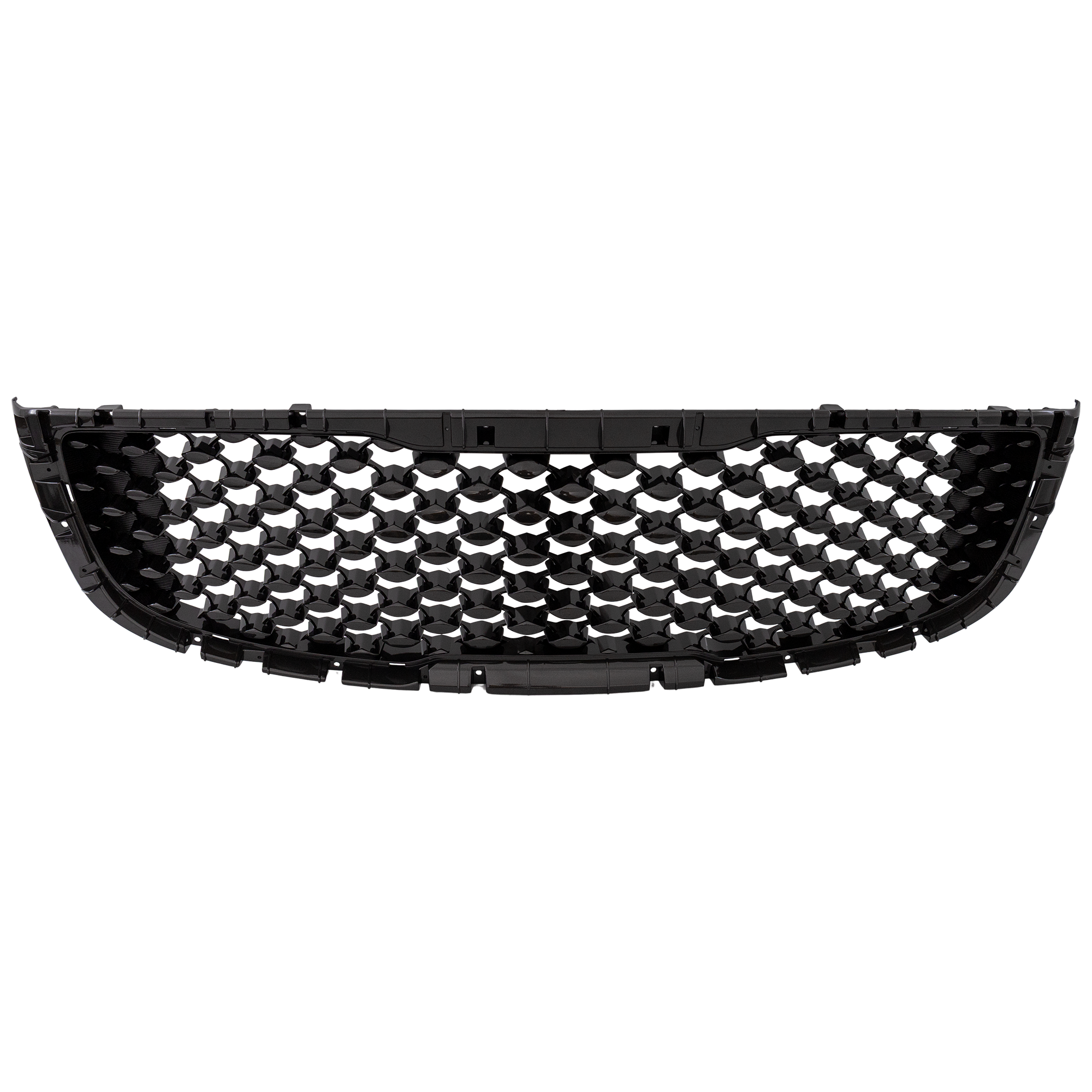 AM SEDONA 15-18 GRILLE Glossy Black Shell and Insert w o Auto Cruise and Surround View EX L LX SX Models CAPA SKU REPK070138Q Partslink KI1200178C OEM 86352A9500