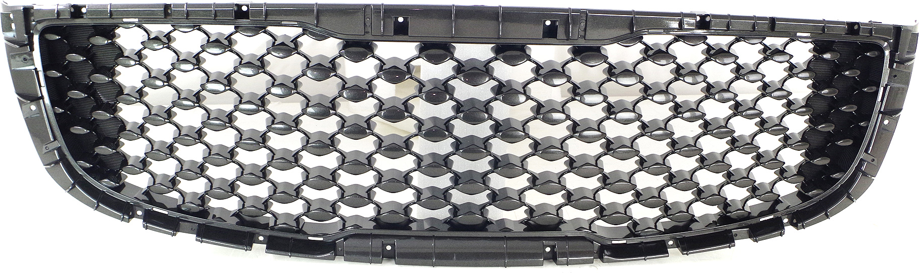 AM SEDONA 15-18 GRILLE Glossy Black Shell and Insert w o Auto Cruise and Surround View EX L LX SX Models SKU REPK070138 Partslink KI1200178 OEM 86352A9500