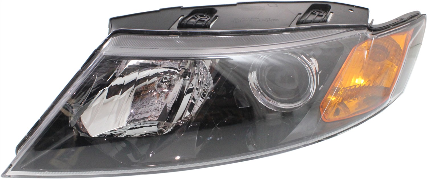 AM OPTIMA 09-10 HEAD LAMP LH Assembly Halogen Black Interior New Body Style SKU REPK100140 Partslink KI2502140 OEM 921012G560
