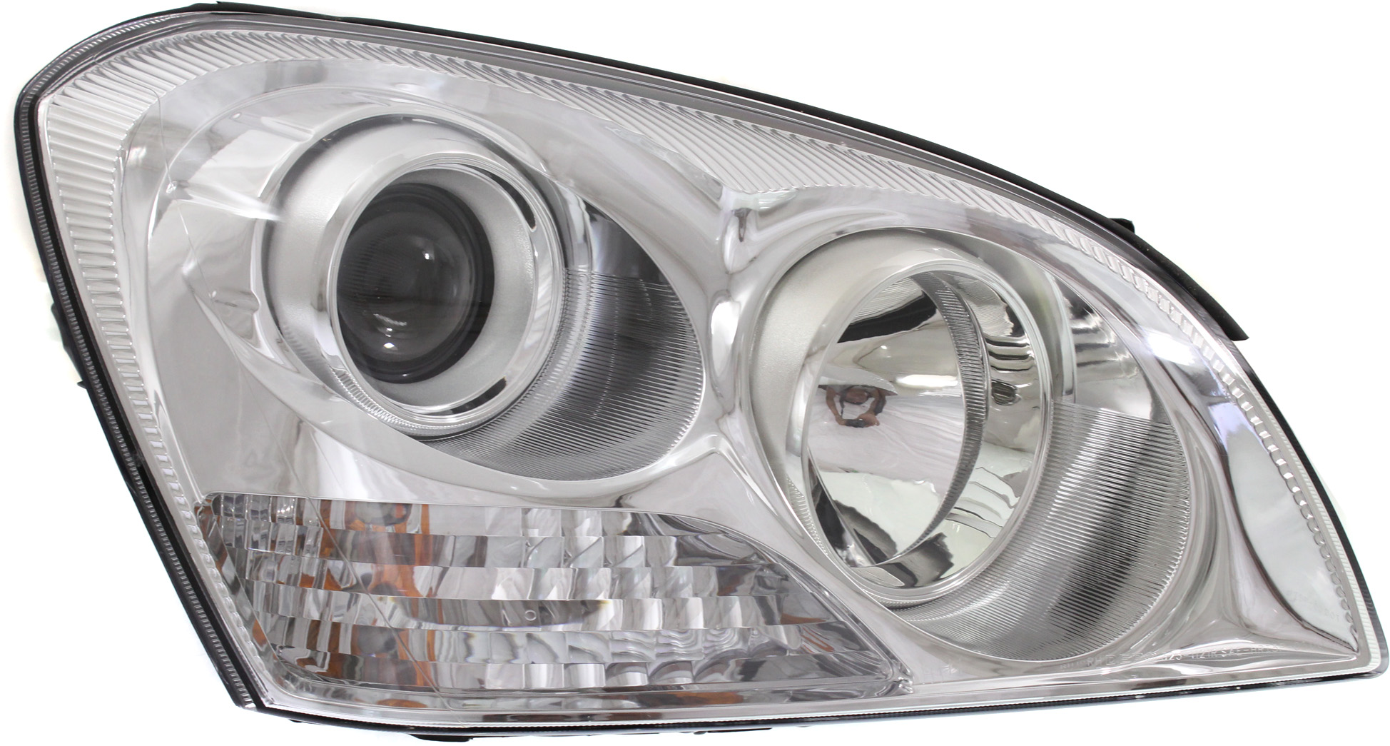AM OPTIMA 07-08 HEAD LAMP RH Assembly Halogen w Chrome Insert w o Appearance Package From 04-16-07 SKU REPK100149 Partslink KI2503132 OEM 921022G080