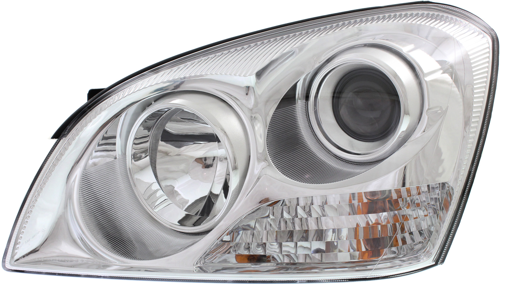 AM OPTIMA 07-08 HEAD LAMP LH Assembly Halogen w Chrome Insert w o Appearance Package From 04-16-07 SKU REPK100150 Partslink KI2502132 OEM 921012G080