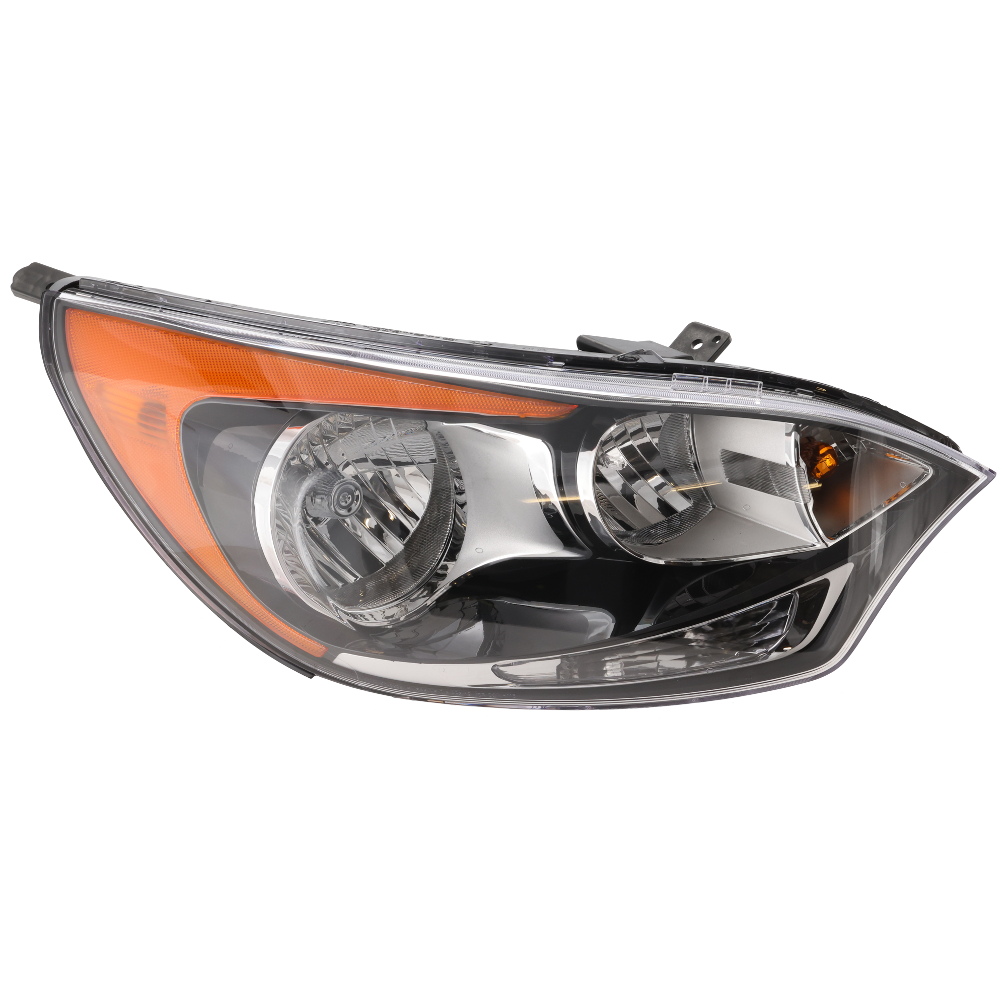 AM RIO 12-17 HEAD LAMP RH Assembly Halogen w o LED Position Light Exc. SX Model Hatchback SKU REPK100151 Partslink KI2503154 OEM 921021W340