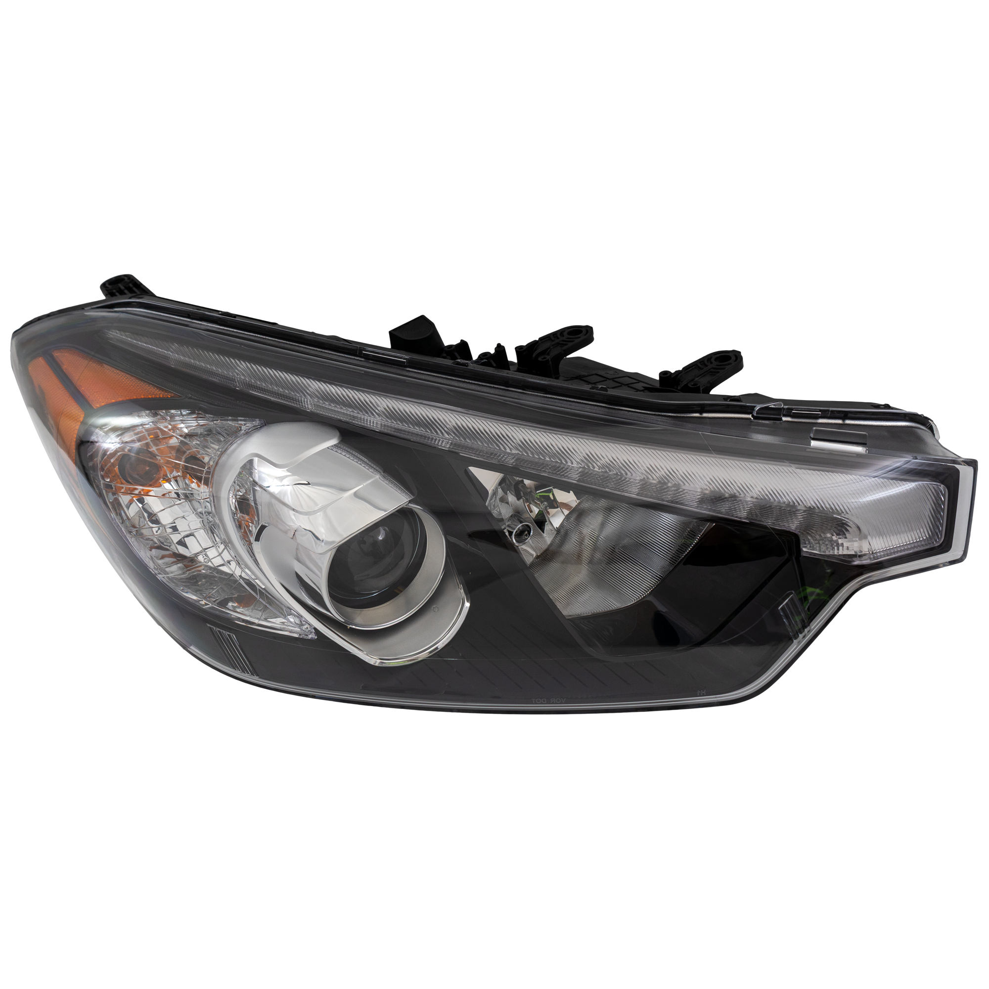 AM FORTE FORTE KOUP FORTE5-14-15 HEAD LAMP RH Assembly Halogen w LED Position Light To 10-17-14 CAPA SKU REPK100171Q Partslink KI2503171C OEM 92102A7210