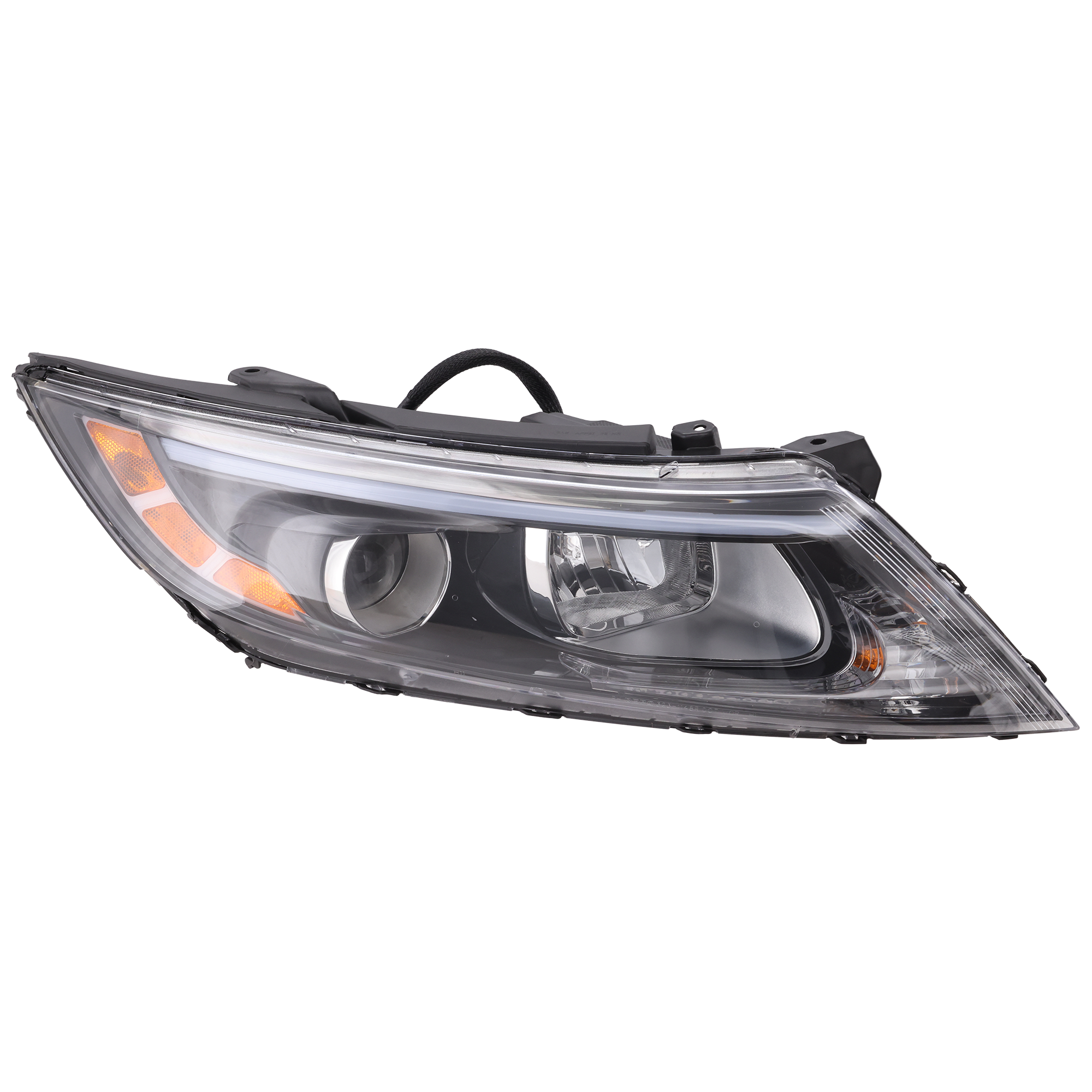 AM OPTIMA 14-15 HEAD LAMP RH Assembly Halogen w o LED Position Light Exc. Hybrid Model USA Built Vehicle CAPA SKU REPK100181Q Partslink KI2503175C OEM 921024C500