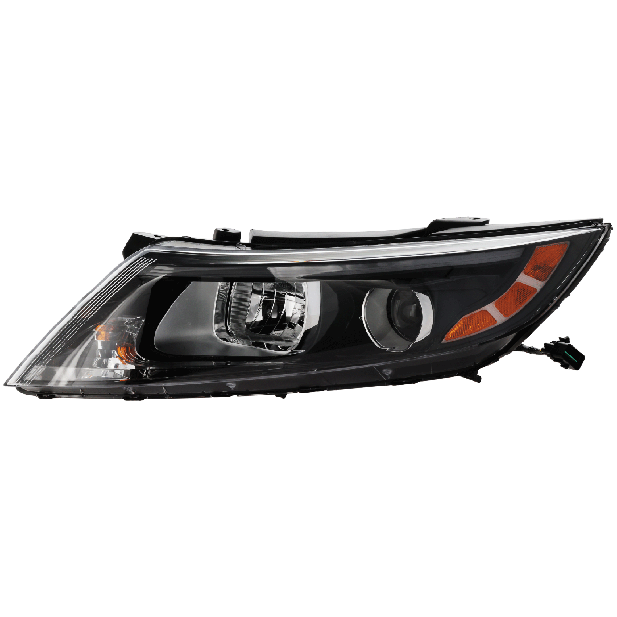 AM OPTIMA 14-15 HEAD LAMP LH Assembly Halogen w o LED Position Light Exc. Hybrid Model USA Built Vehicle CAPA SKU REPK100182Q Partslink KI2502175C OEM 921014C500