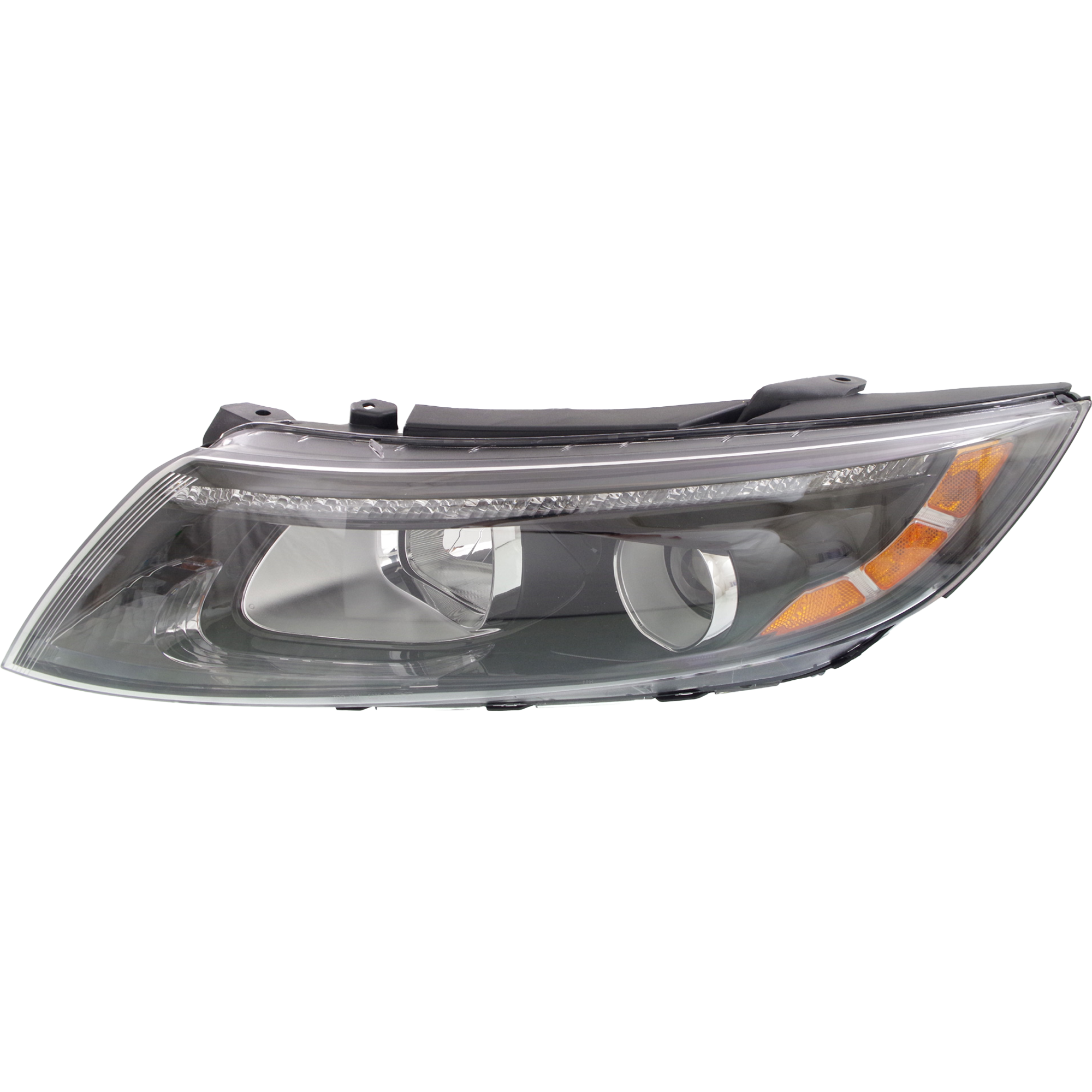 AM OPTIMA 14-15 HEAD LAMP LH Assembly Halogen w LED Position Light Exc. Hybrid Models USA Built Vehicle SKU REPK100184 Partslink KI2502176 OEM 921014C551