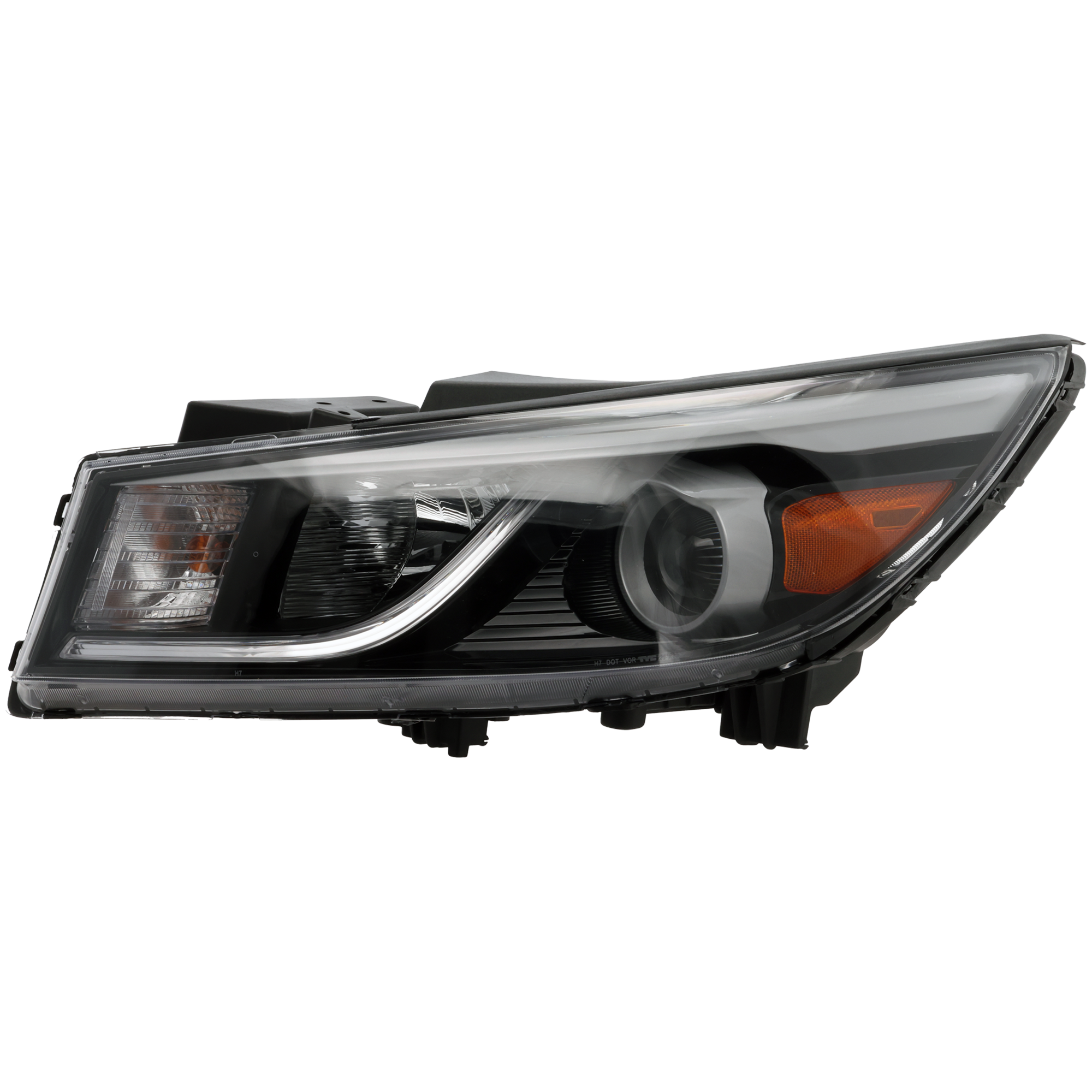 AM SEDONA 15-18 HEAD LAMP LH Assembly Halogen w o LED Position Light CAPA SKU REPK100188Q Partslink KI2502181C OEM 92101A9110