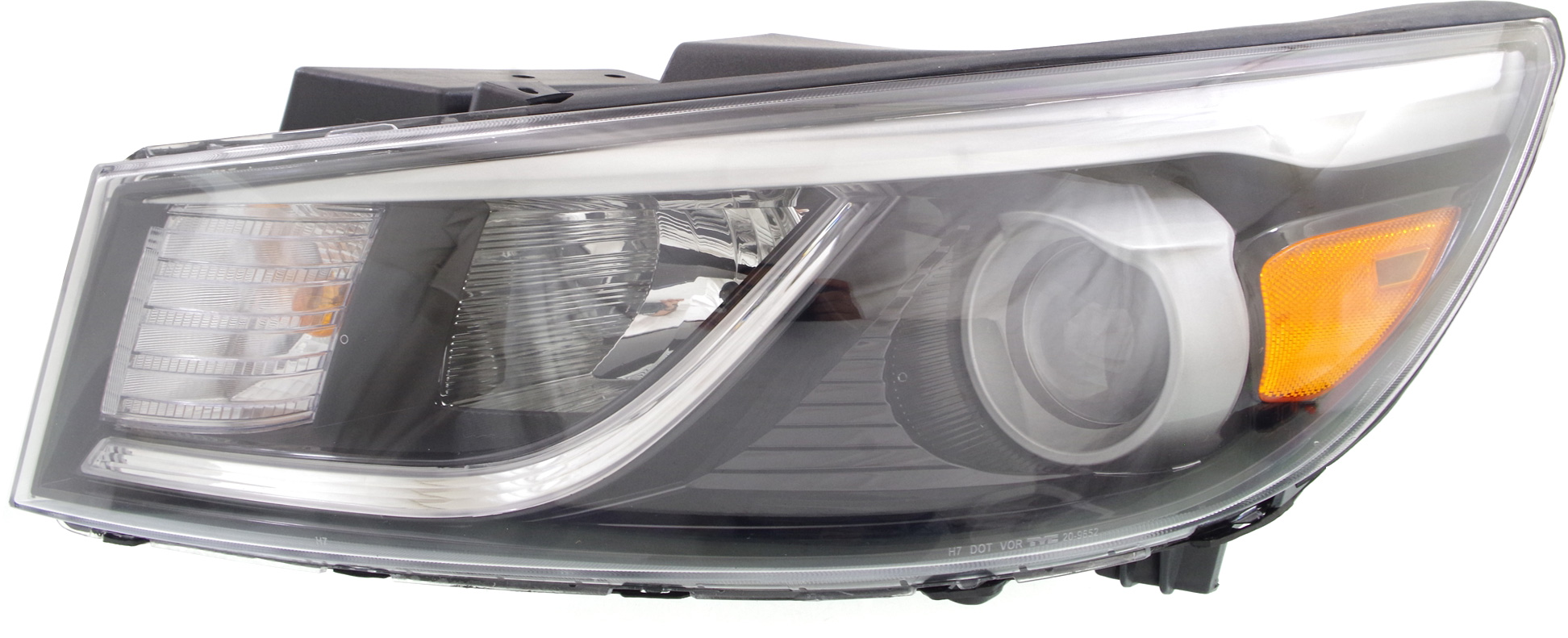 AM SEDONA 15-18 HEAD LAMP LH Assembly Halogen w o LED Position Light SKU REPK100188 Partslink KI2502181 OEM 92101A9110