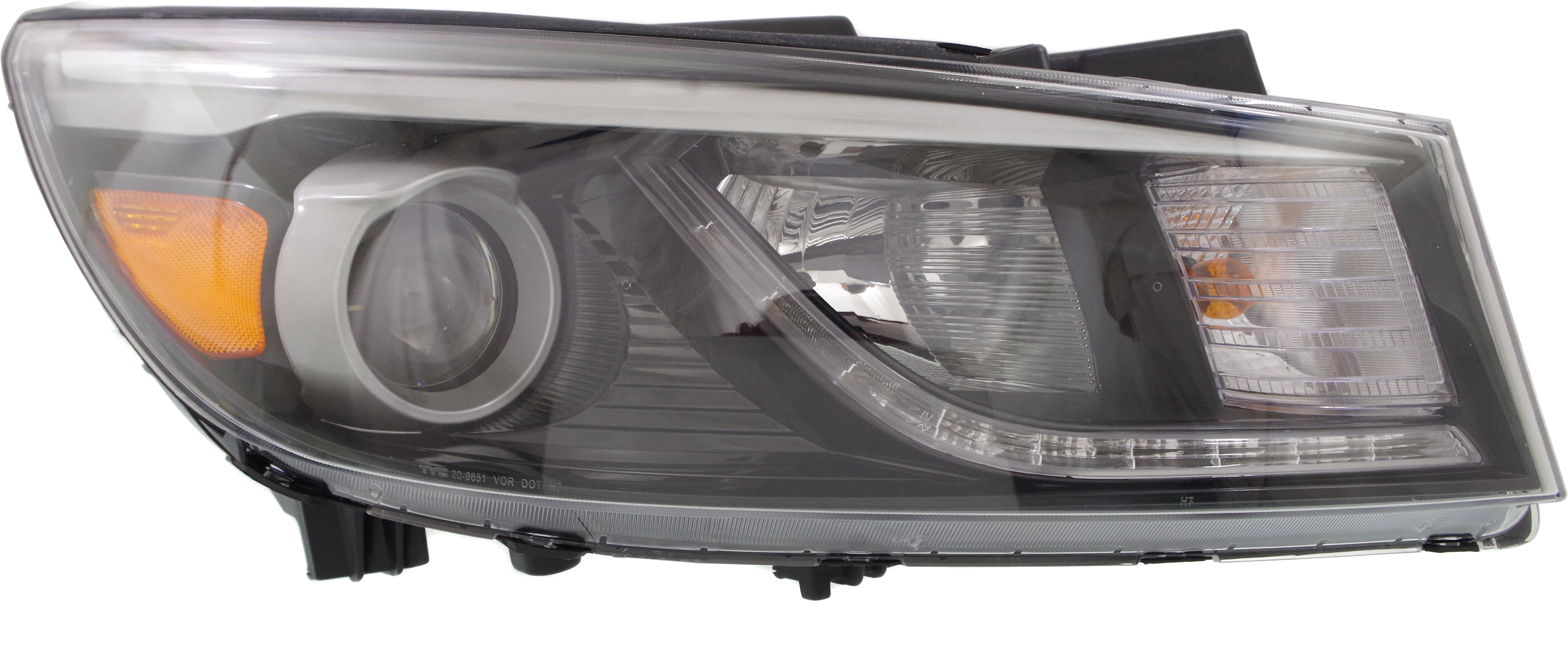 AM SEDONA 15-18 HEAD LAMP RH Assembly Halogen w LED Position Light Limited SX SXL Models SKU REPK100193 Partslink KI2503182 OEM 92102A9130