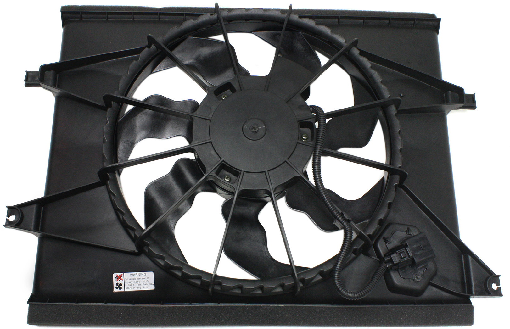 AM SOUL 10-11 RADIATOR FAN ASSEMBLY 2.0L Includes resistor SKU REPK160913 Partslink KI3115129 OEM 253802K100