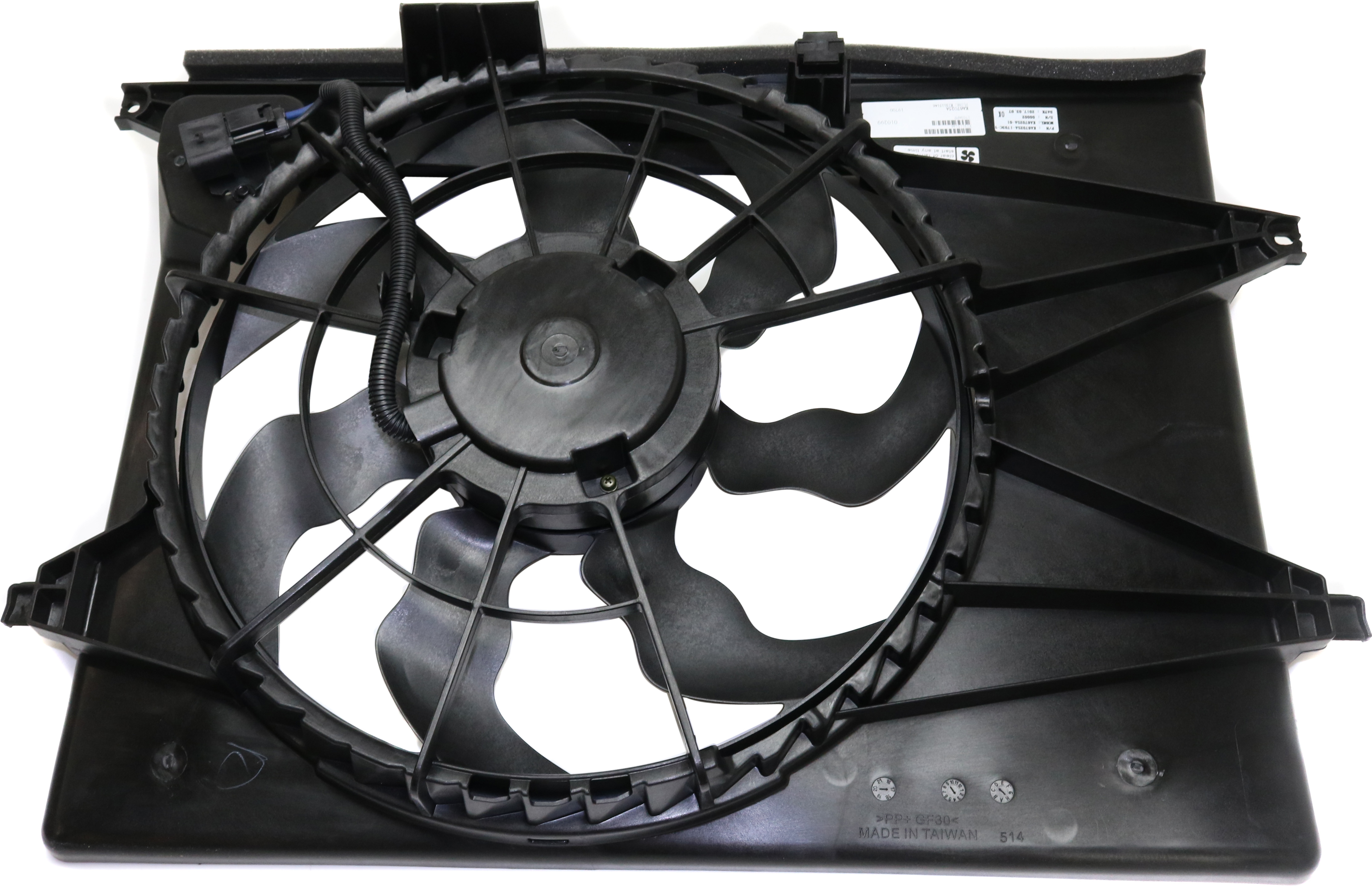 AM SEDONA 15-18 RADIATOR FAN ASSEMBLY Single Fan Includes resistor SKU REPK160926 Partslink KI3115146 OEM 25380A9000