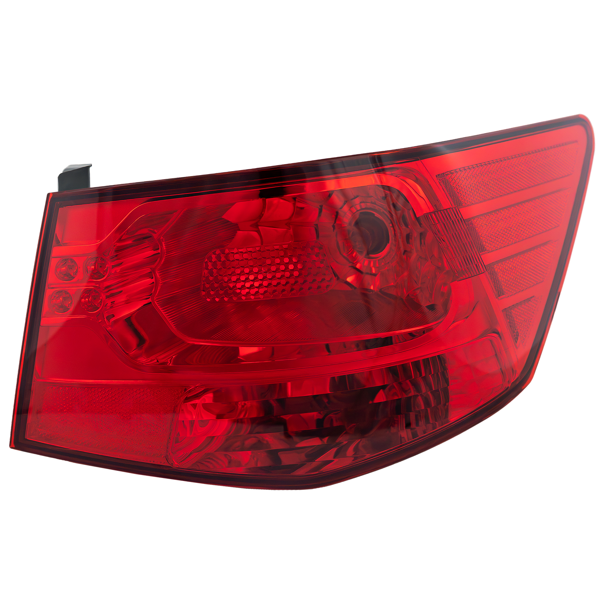AM FORTE 10-13 TAIL LAMP RH Outer Assembly Sedan CAPA SKU REPK730115Q Partslink KI2805101C OEM 924021M010
