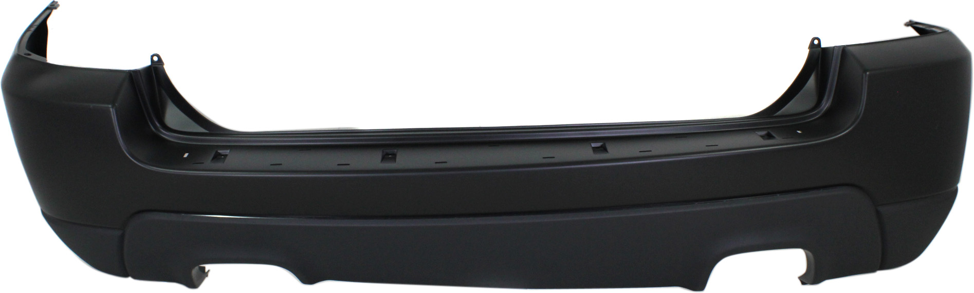 AM SPORTAGE 09-10 REAR BUMPER COVER Primed w o Luxury Pkg 2.7L Eng w Dual Exhaust Holes CAPA SKU REPK760110PQ Partslink KI1100150C OEM 866111F500