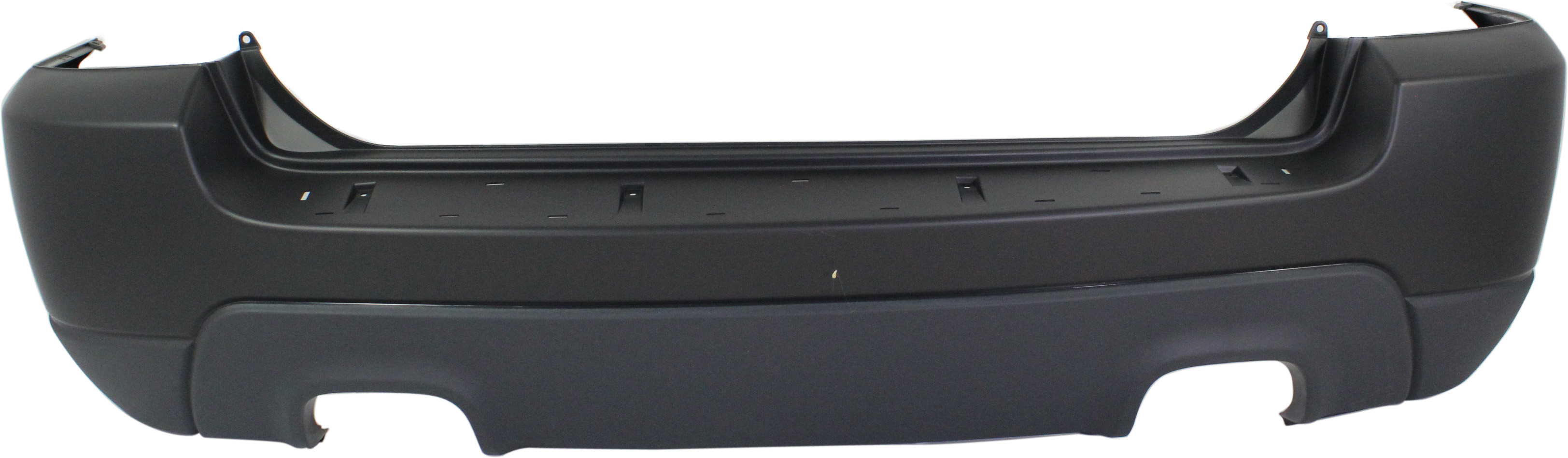 AM SPORTAGE 09-10 REAR BUMPER COVER Primed w o Luxury Pkg 2.7L Eng w Dual Exhaust Holes SKU REPK760110P Partslink KI1100150 OEM 866111F500