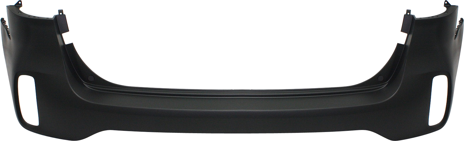 AM SORENTO 14-15 REAR BUMPER COVER Upper Primed w or w o Sport Pkg w o Park Assist Snsr Holes CAPA SKU REPK760123PQ Partslink KI1114100C OEM 866111U500