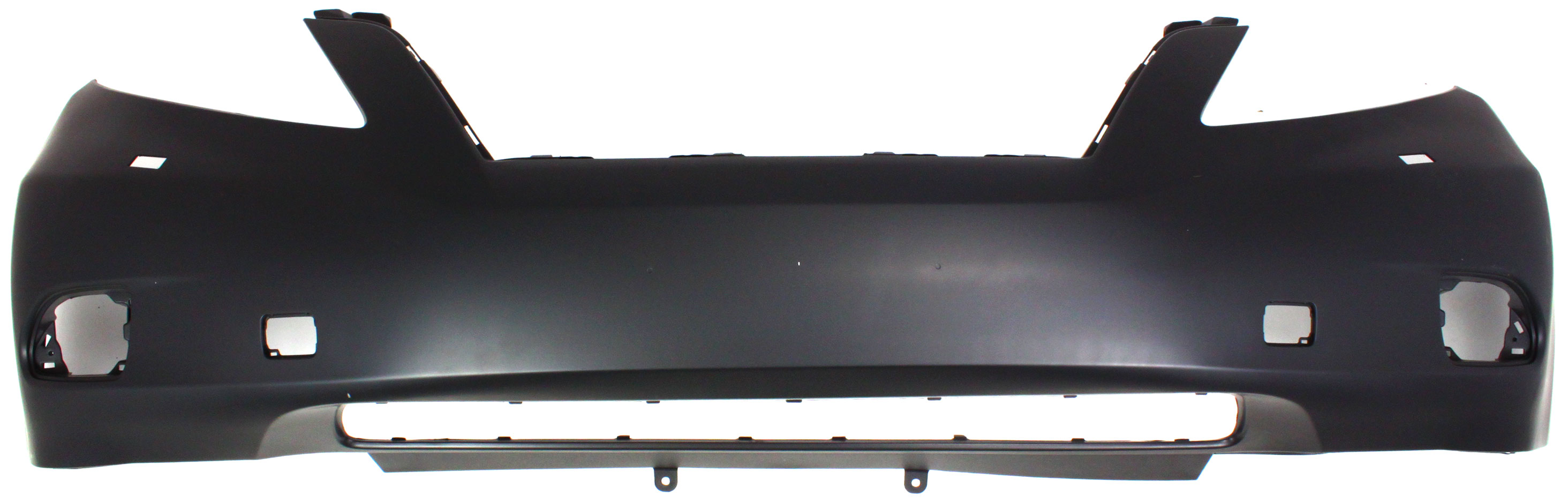 AM RX350-10-12 FRONT BUMPER COVER Primed w Premium Pkg Canada Built Vehicle w o Park Assist Sensor Holes SKU REPL010311P Partslink LX1000192 OEM 521190E908