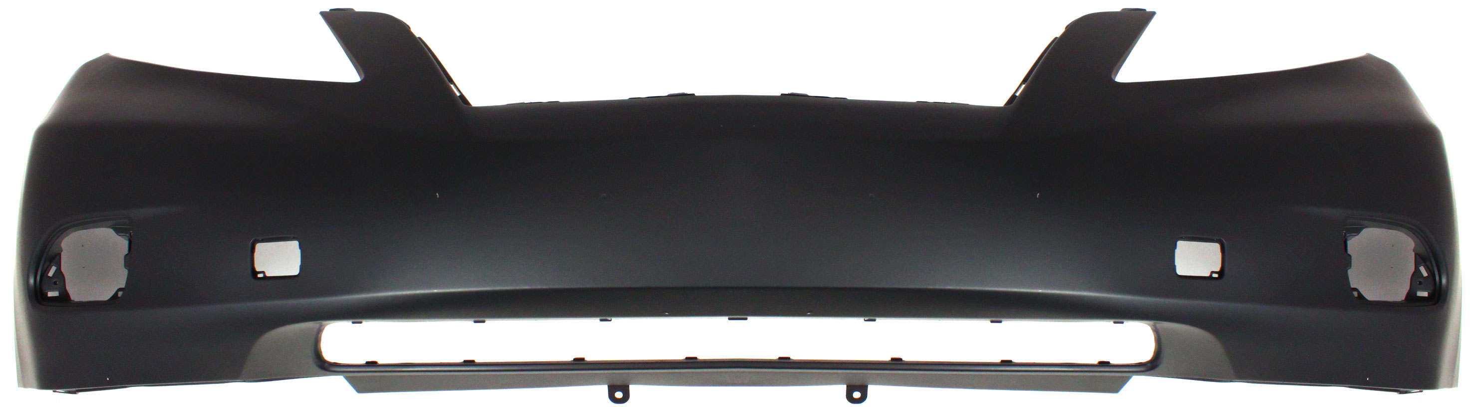 AM RX350-10-12 FRONT BUMPER COVER Primed w o Premium Pkg Canada Built Vehicle w o Park Assist Sensor Holes SKU REPL010313P Partslink LX1000190 OEM 521190E906