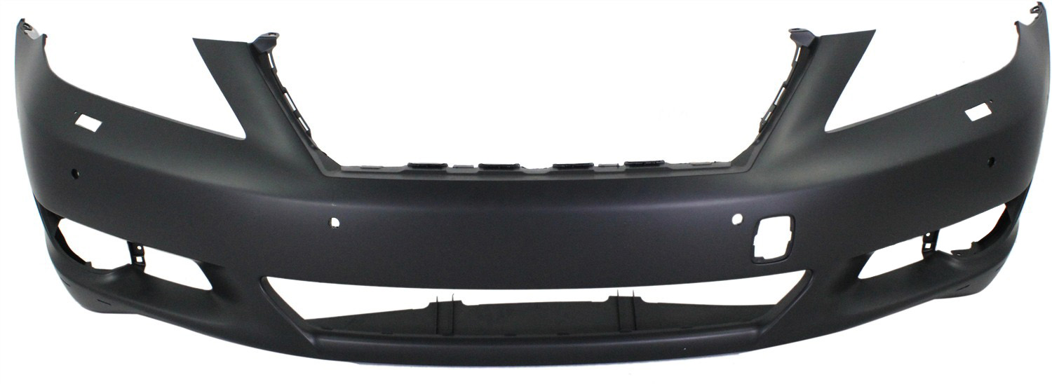 AM LS460-10-12 FRONT BUMPER COVER Primed w Sport Appearance Pkg w Park Assist Snsr Holes SKU REPL010343P Partslink LX1000201 OEM 521195A915