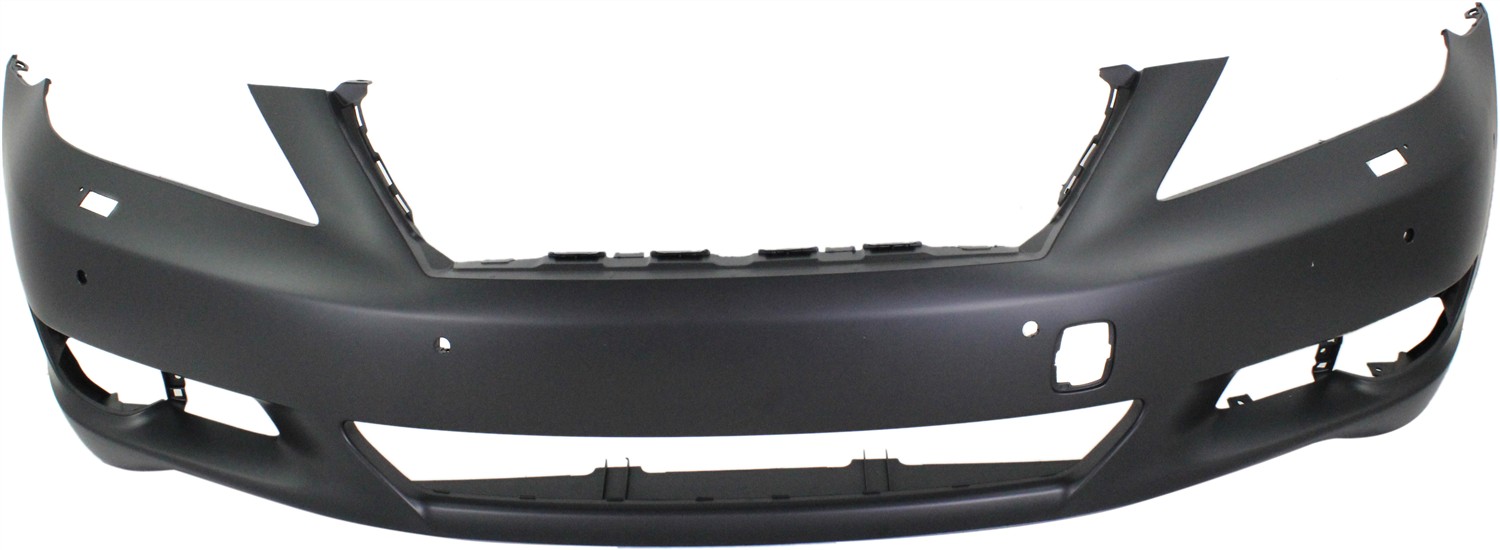 AM LS460-10-12 FRONT BUMPER COVER Primed w o Sport Appearance Pkg w Park Assist Snsr Holes SKU REPL010346P Partslink LX1000203 OEM 521195A902