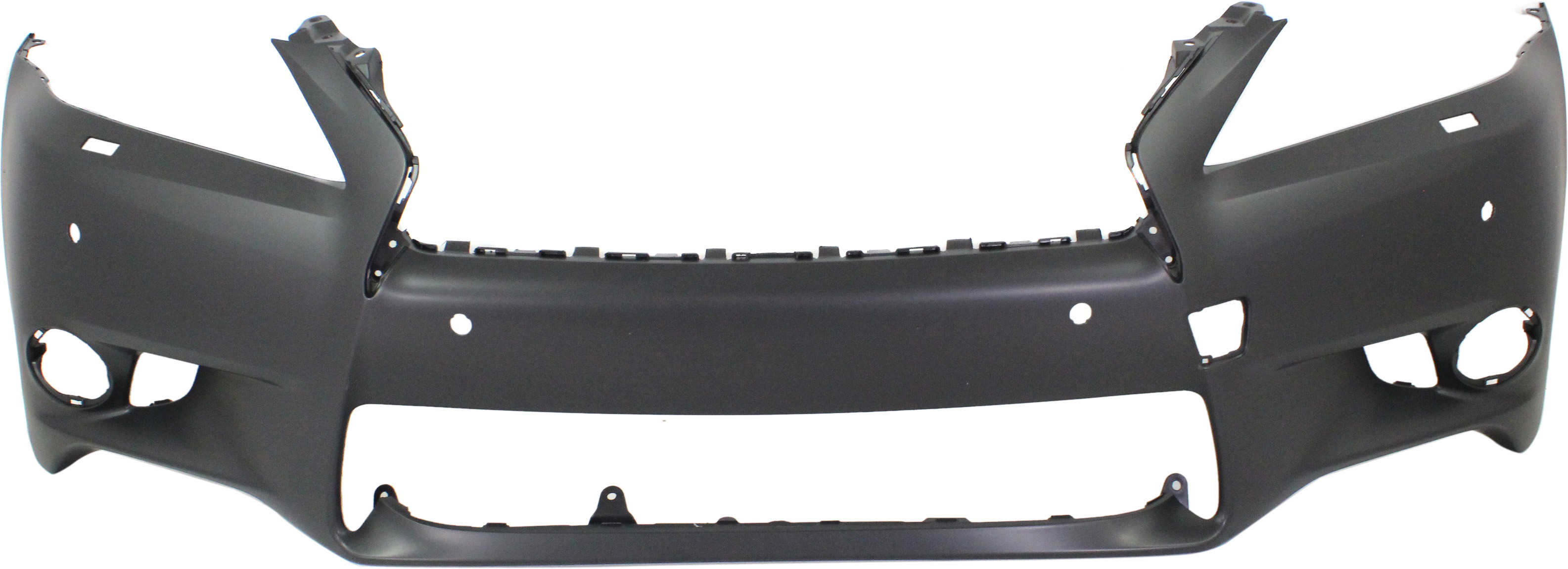 AM GS350 GS450H 13-13 FRONT BUMPER COVER Primed w o F Sport Pkg w Headlight Washer and Parking Aid Sensor Holes SKU REPL010354P Partslink LX1000231 OEM 521193A918