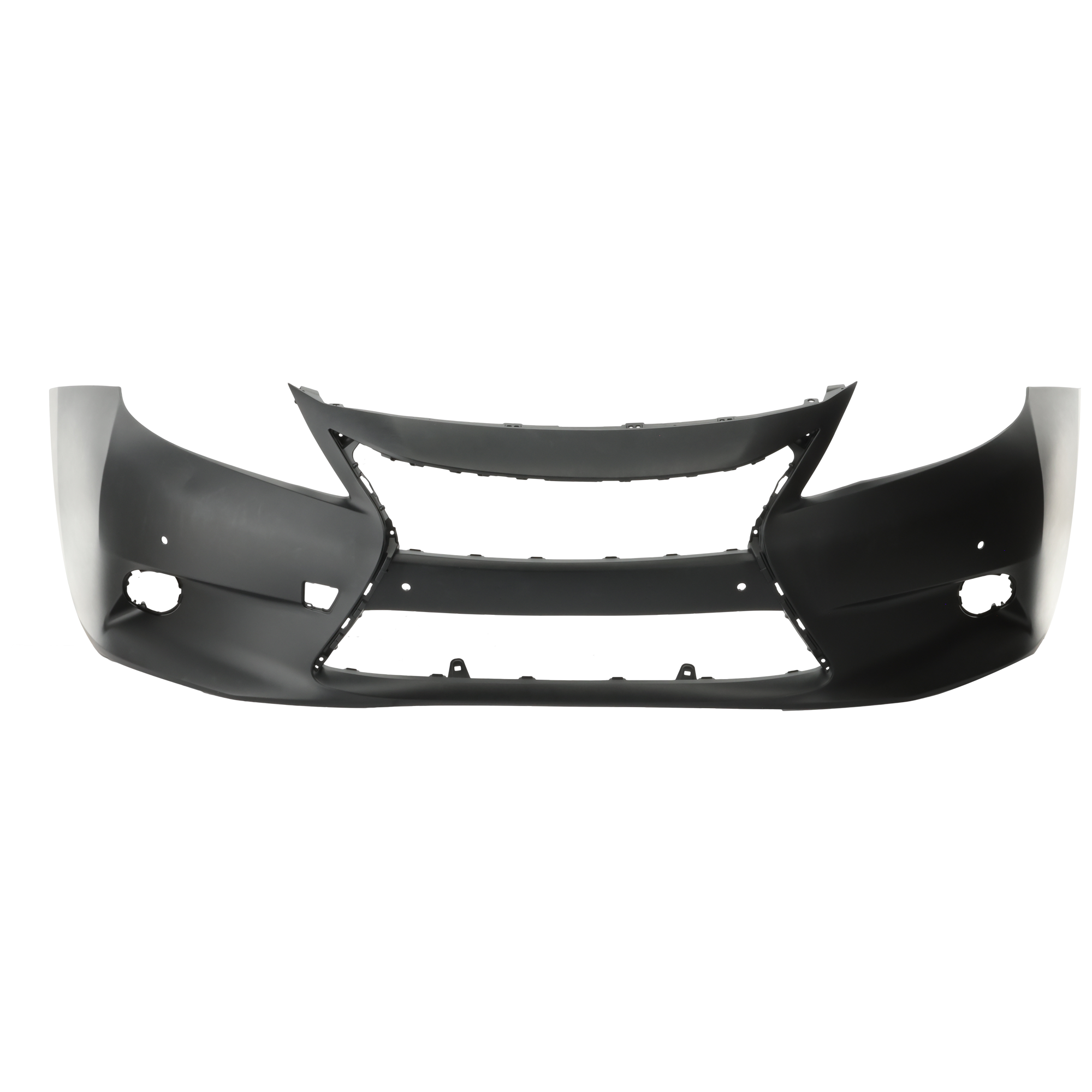 AM ES300H ES350-13-15 FRONT BUMPER COVER Primed w Parking Aid Sensor Holes CAPA SKU REPL010365PQ Partslink LX1000242C OEM 521193T912