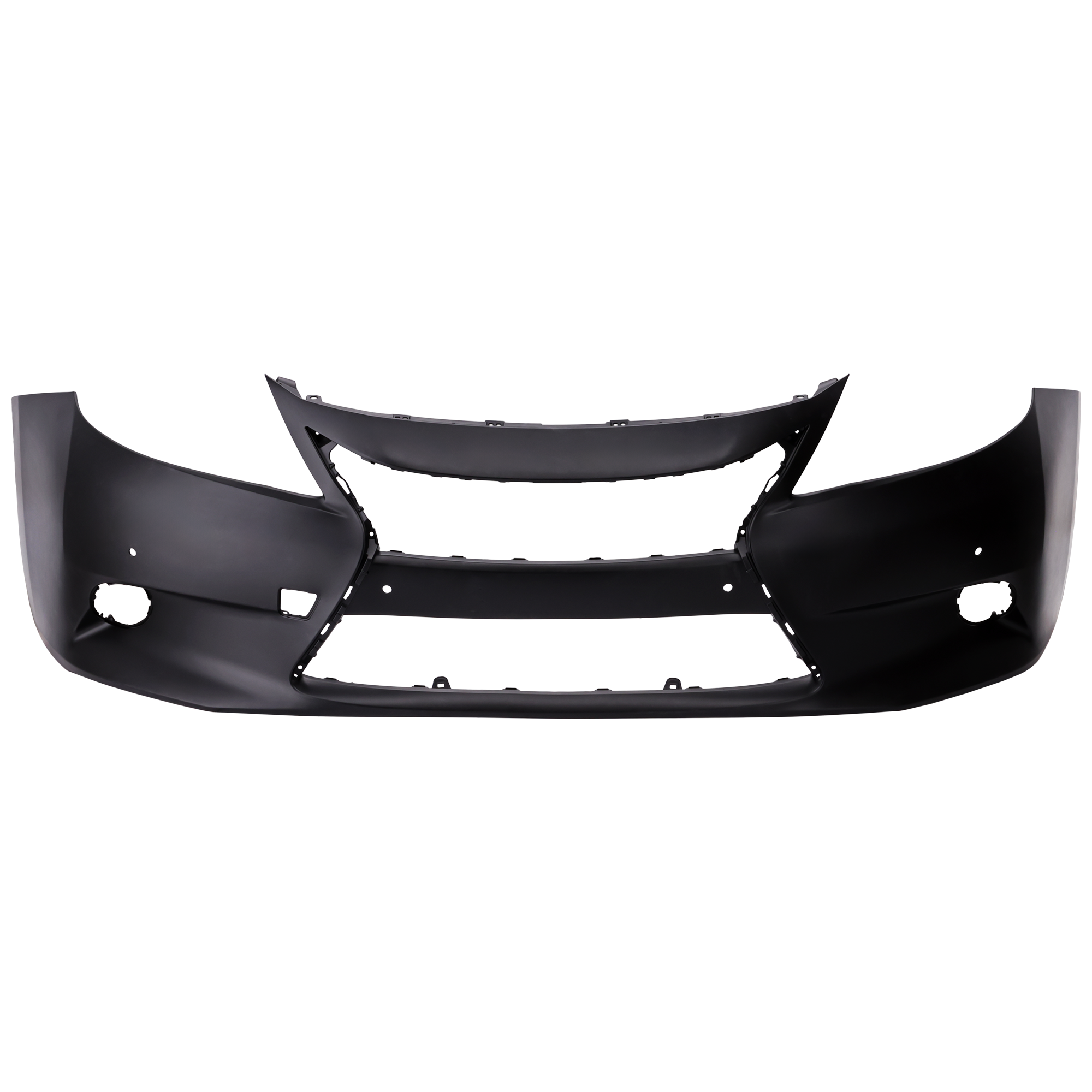 AM ES300H ES350-13-15 FRONT BUMPER COVER Primed w Parking Aid Sensor Holes SKU REPL010365P Partslink LX1000242 OEM 521193T912