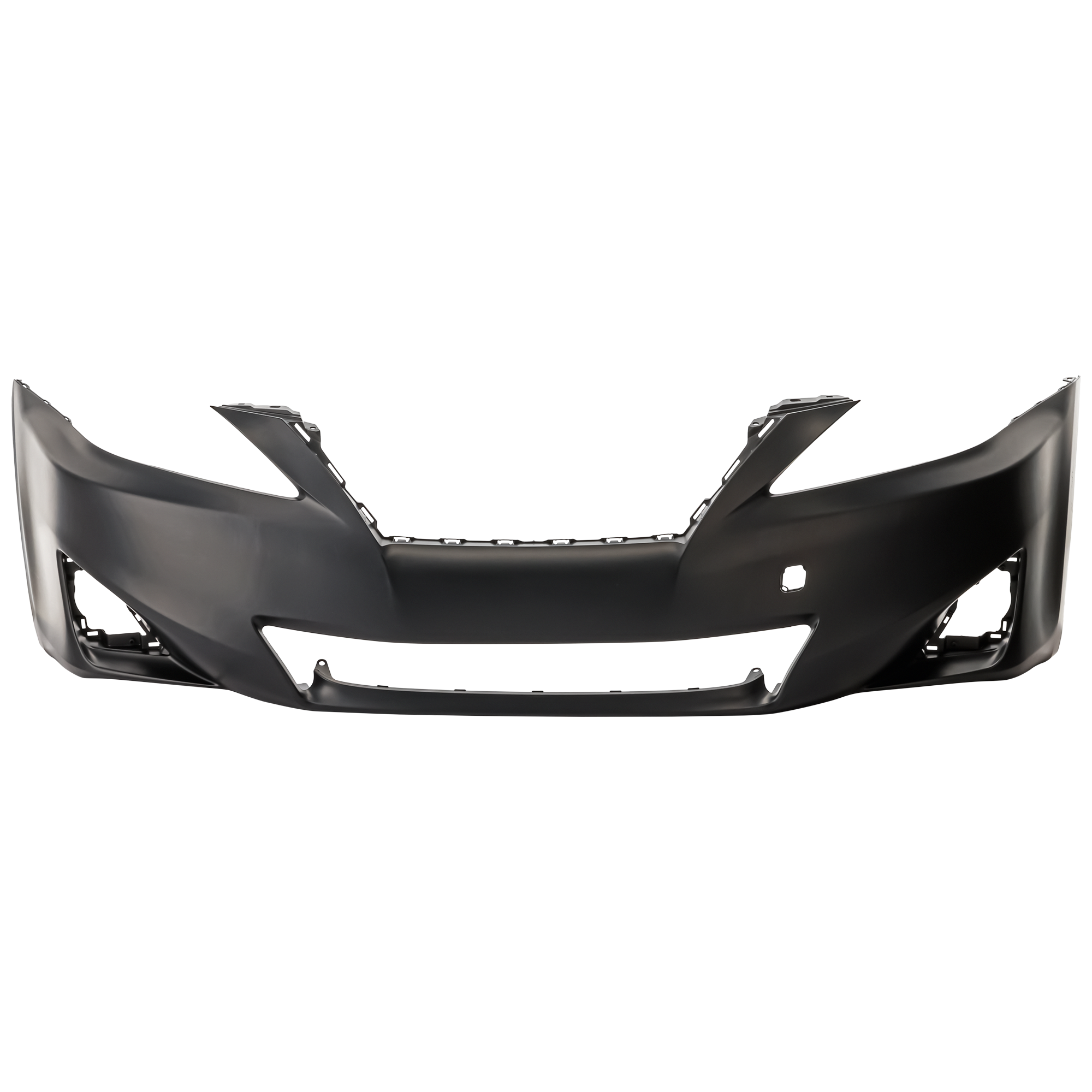 AM IS250 IS350-11-13 FRONT BUMPER COVER Primed w o Headlight Washer and Park Distance Control Sensor Holes Exc. C Model CAPA SKU REPL010369PQ Partslink LX1000212C OEM 5211953979
