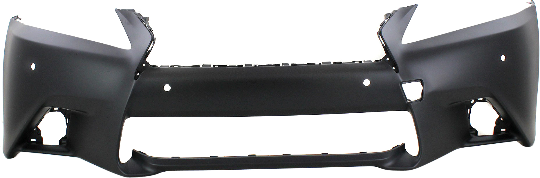 AM GS350-13-13 FRONT BUMPER COVER Primed w F Sport Pkg w o Headlight Washer Holes w Parking Aid Sensor Holes SKU REPL010390P Partslink LX1000233 OEM 521193A920