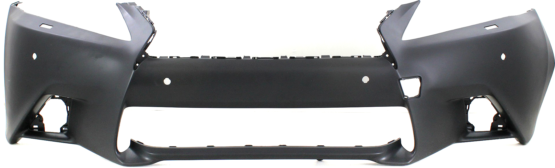 AM GS350-13-13 FRONT BUMPER COVER Primed w F Sport Pkg w Headlight Washer and Parking Aid Sensor Holes SKU REPL010392P Partslink LX1000235 OEM 521193A922