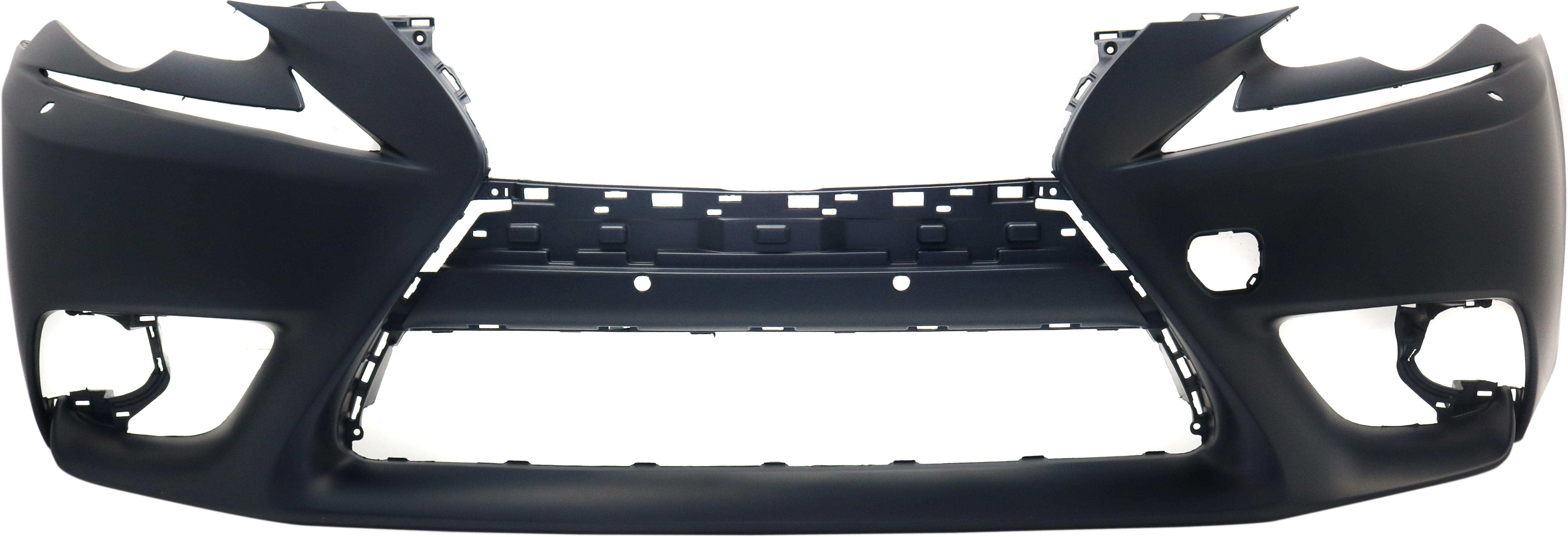 AM IS200T IS250 IS300 IS350-14-16 FRONT BUMPER COVER Primed w o F Sport Pkg w HLW Holes w o PDC Snsr Holes Exc. C Model CAPA SKU REPL010393PQ Partslink LX1000264C OEM 521195E905