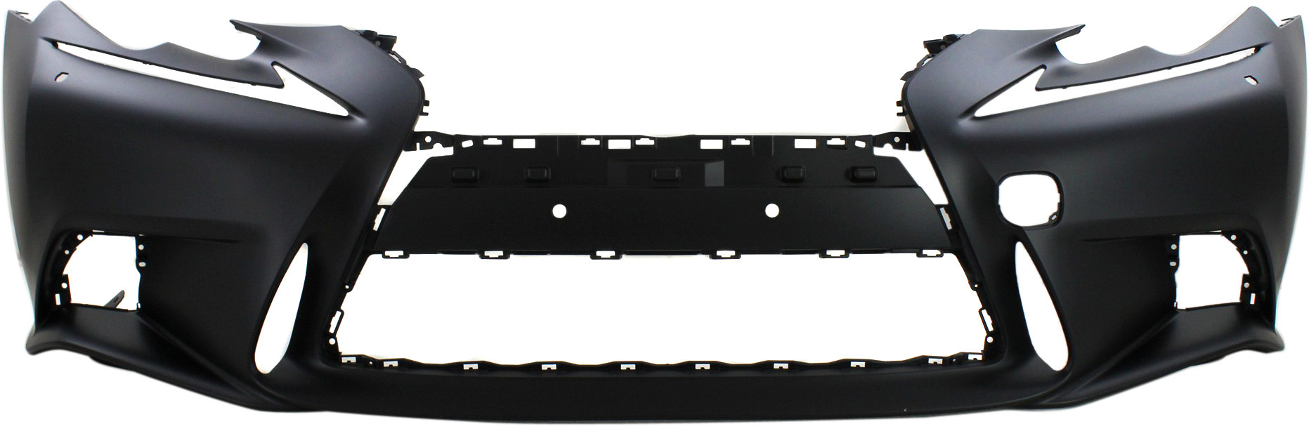 AM IS200T IS250 IS300 IS350-14-16 FRONT BUMPER COVER Primed Exc. C Model w F Sport Pkg w HLW Holes SKU REPL010398P Partslink LX1000256 OEM 521195E907