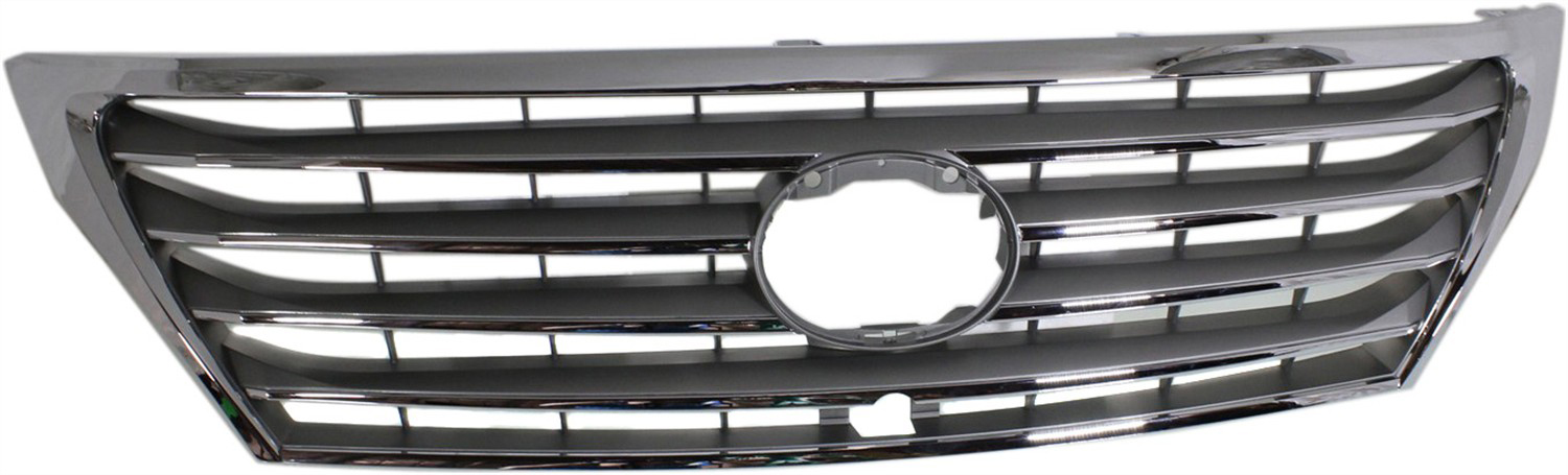 AM LX570-08-11 GRILLE Chrome Shell Painted Gray Insert w Front View Camera SKU REPL070123 Partslink LX1200137 OEM 5310160912