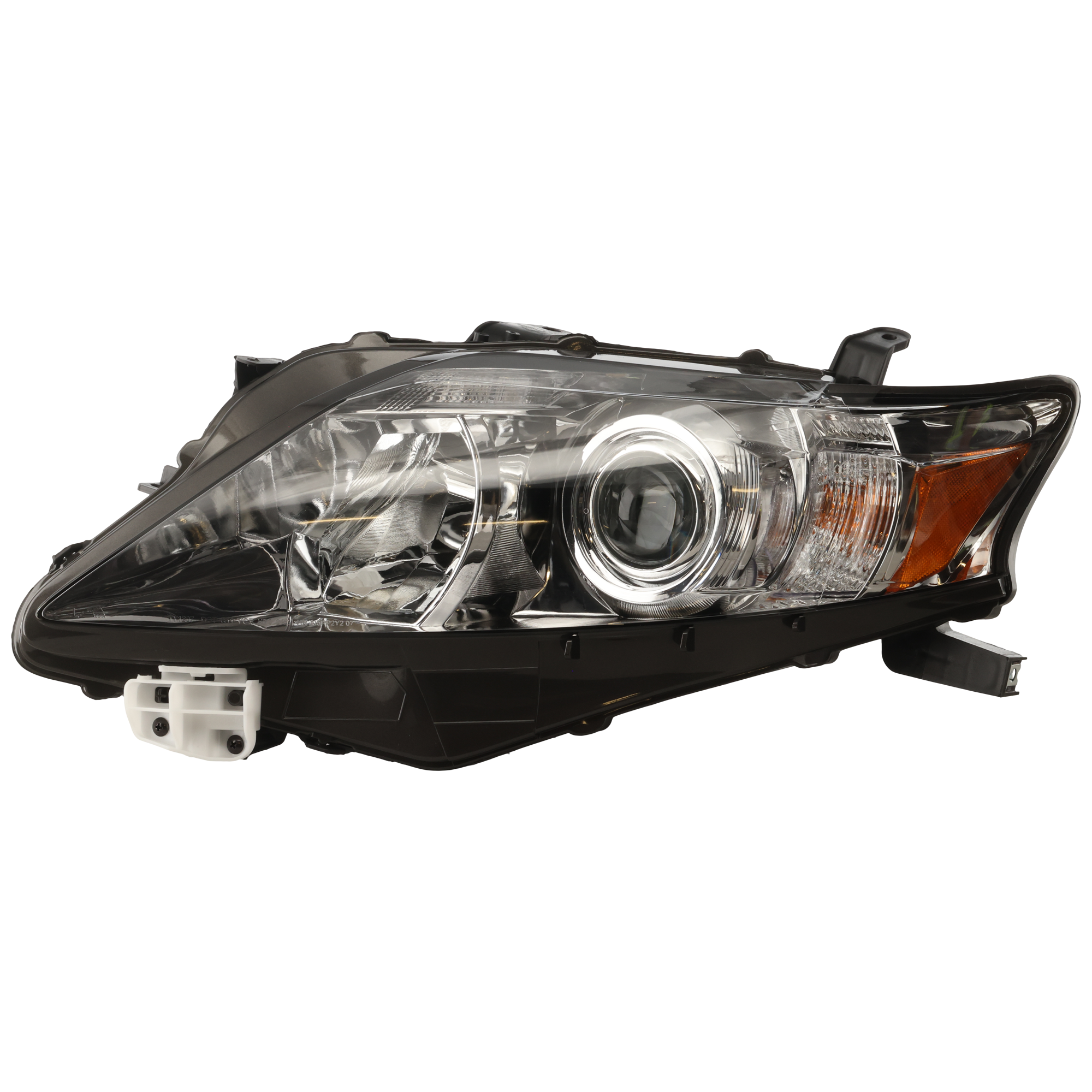 AM RX350-10-12 HEAD LAMP LH Assembly Halogen Canada Built Vehicle Chrome Interior CAPA SKU REPL100120Q Partslink LX2502147C OEM 811500E050-811500E170