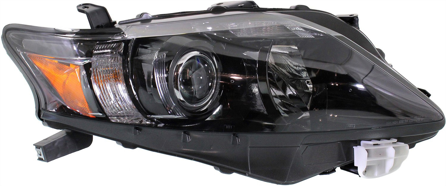 AM RX350-10-12 HEAD LAMP RH Assembly Halogen Canada Built Vehicle Black Interior SKU REPL100137 Partslink LX2503155 OEM 811100E170-811100E050 PFM