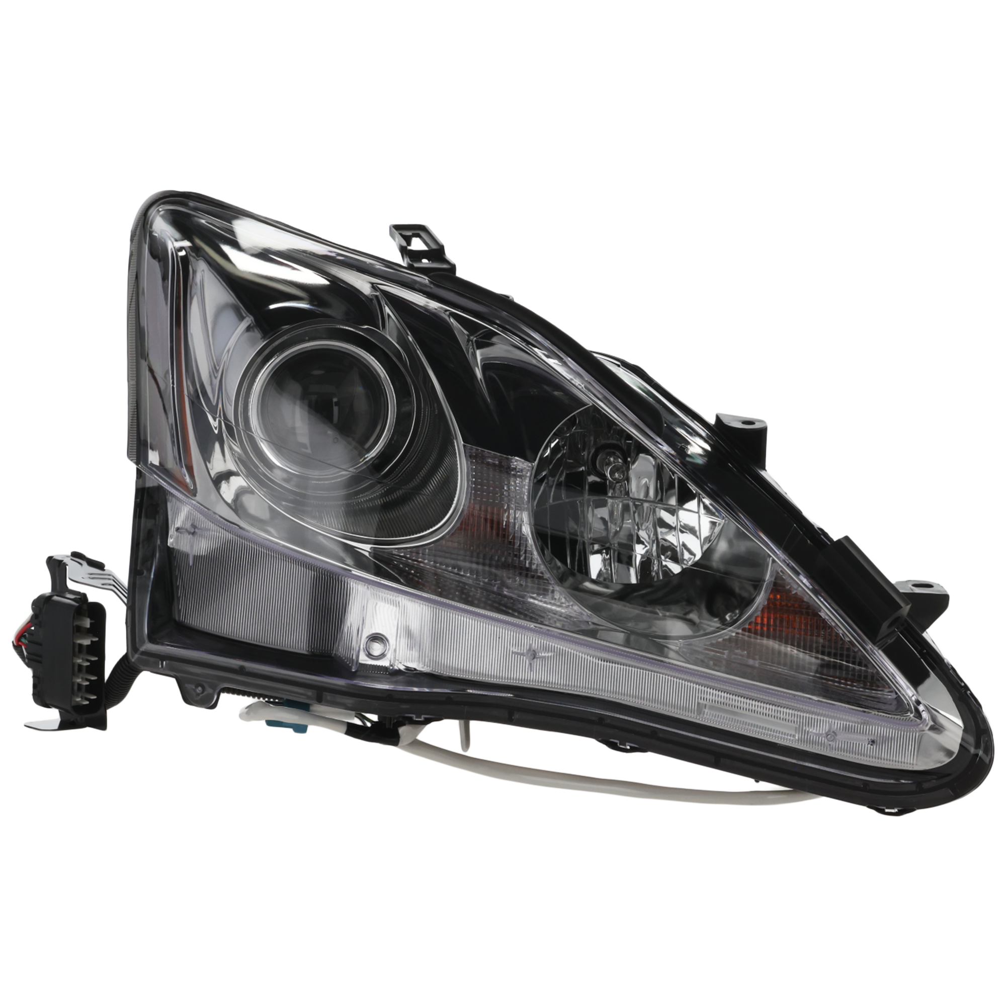 AM IS250 IS350-11-13 HEAD LAMP RH Assembly Halogen Base C Models SKU REPL100321 Partslink LX2519131 OEM 8113053550 PFM